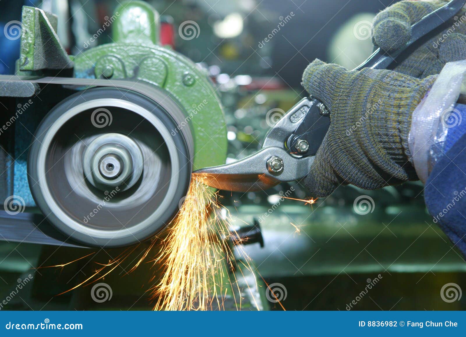 Steel grind stock photo. Image of steel, work, factory 8836982