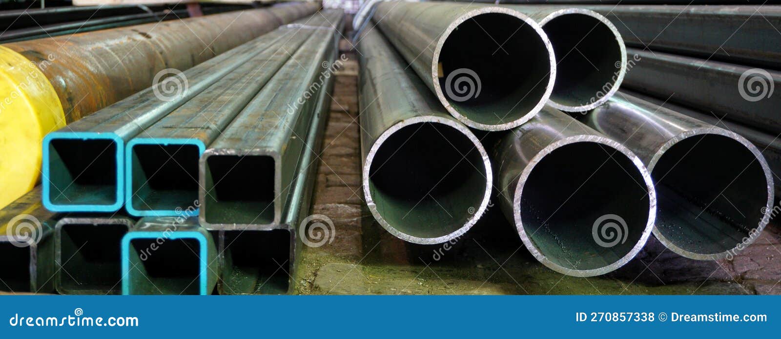Steel Hollow Sections and Tubes Stock Photo Image of circle, sections