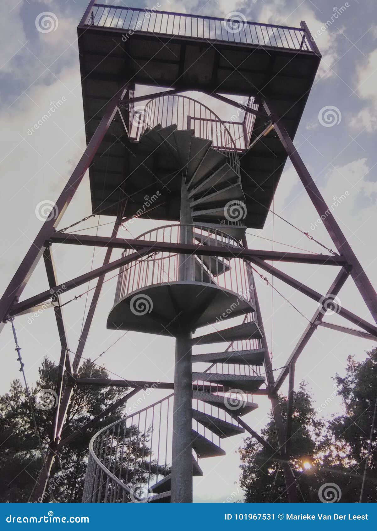 steel lookout tower at paalgraven oss