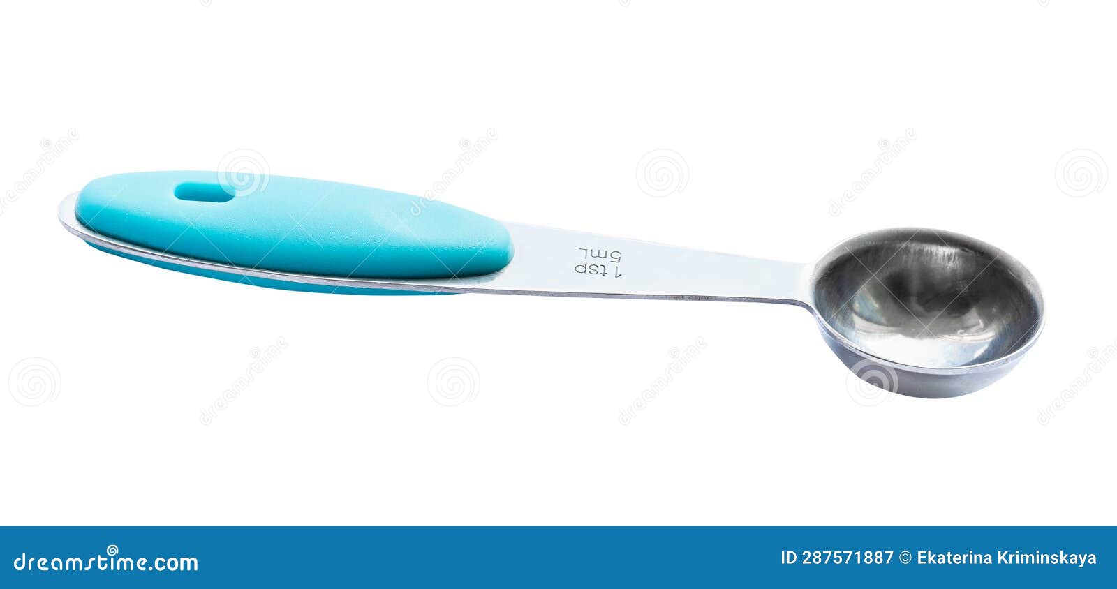 Steel Measuring Tea Spoon for 5 Ml of Volume Stock Image Image of