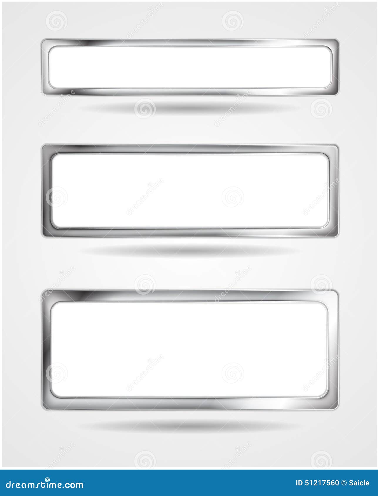 Steel Metal Banner Frame. Vector Border Stock Illustration Illustration of elegant, carbon