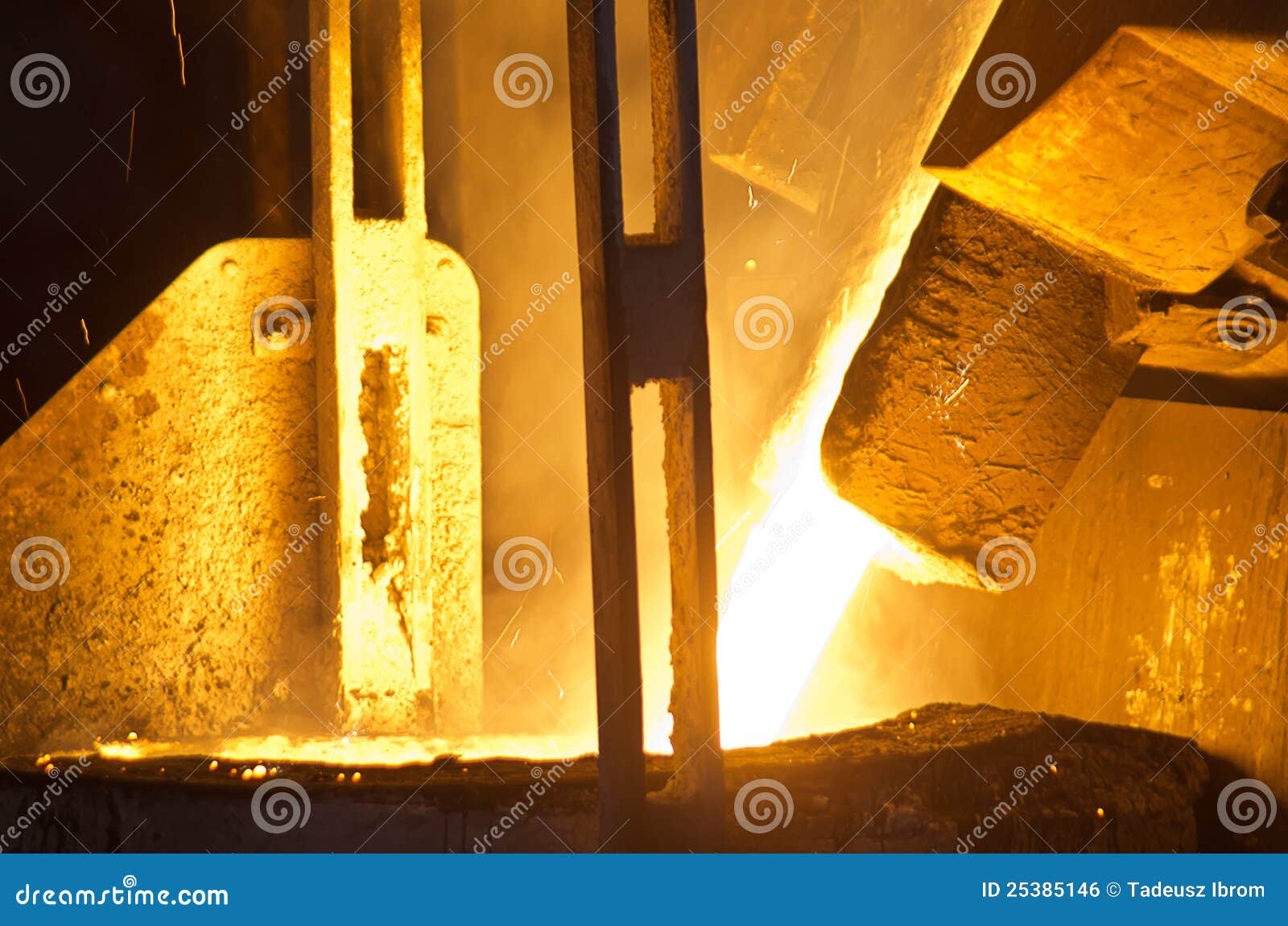 In a steel mill stock photo. Image of manufacturing, industry 25385146