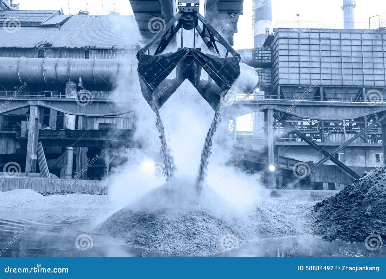 Steel Mill Machinery in the Construction Stock Photo Image of industry, building 58884492