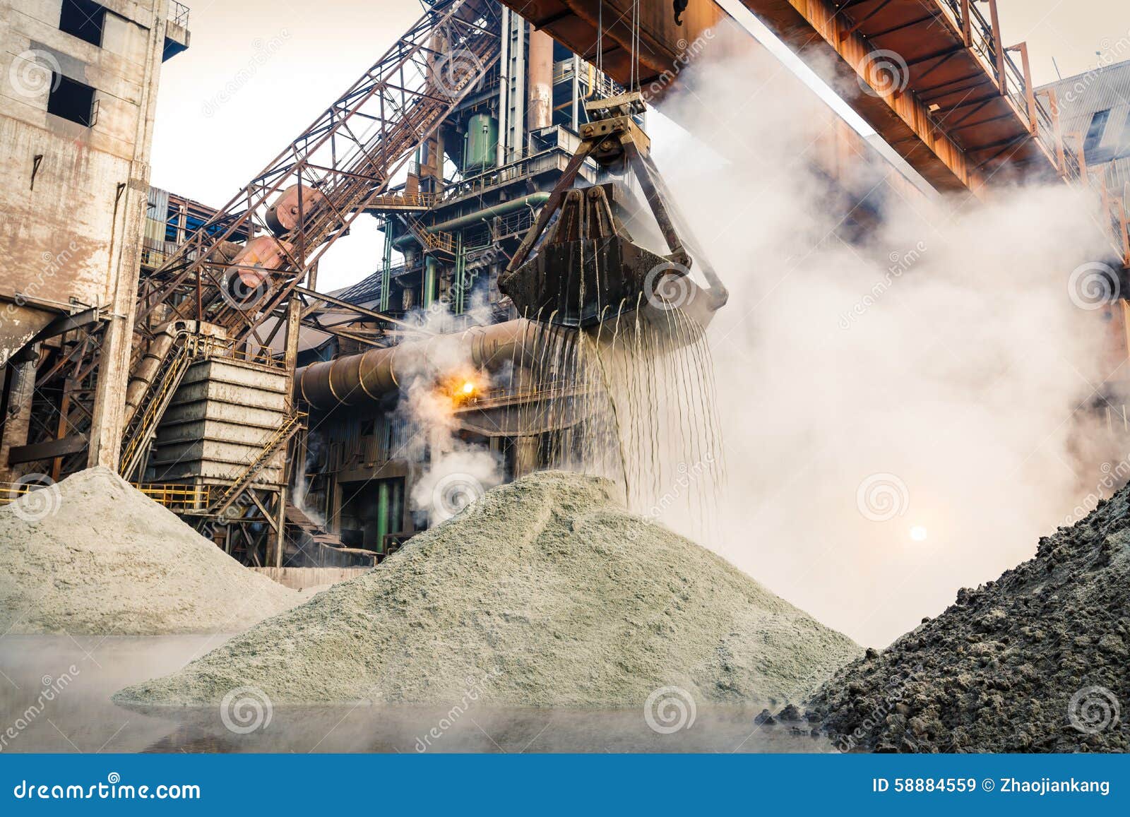 Steel Mill Machinery in the Construction Stock Image Image of iron, light 58884559