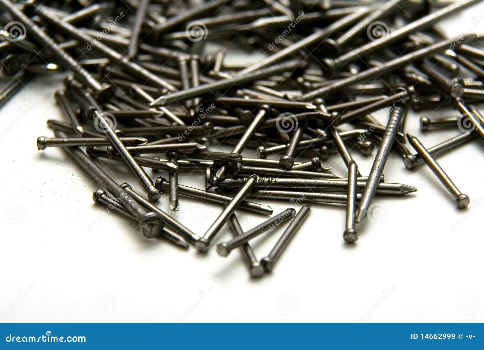 Steel nails stock image. Image of metallic, closeup, nails 14662999