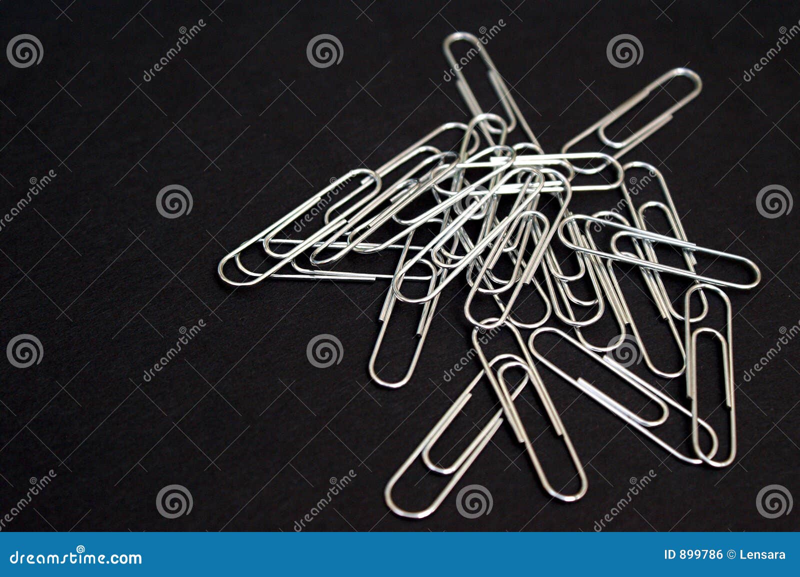 Steel Paperclips stock photo. Image of metal, office, background - 899786