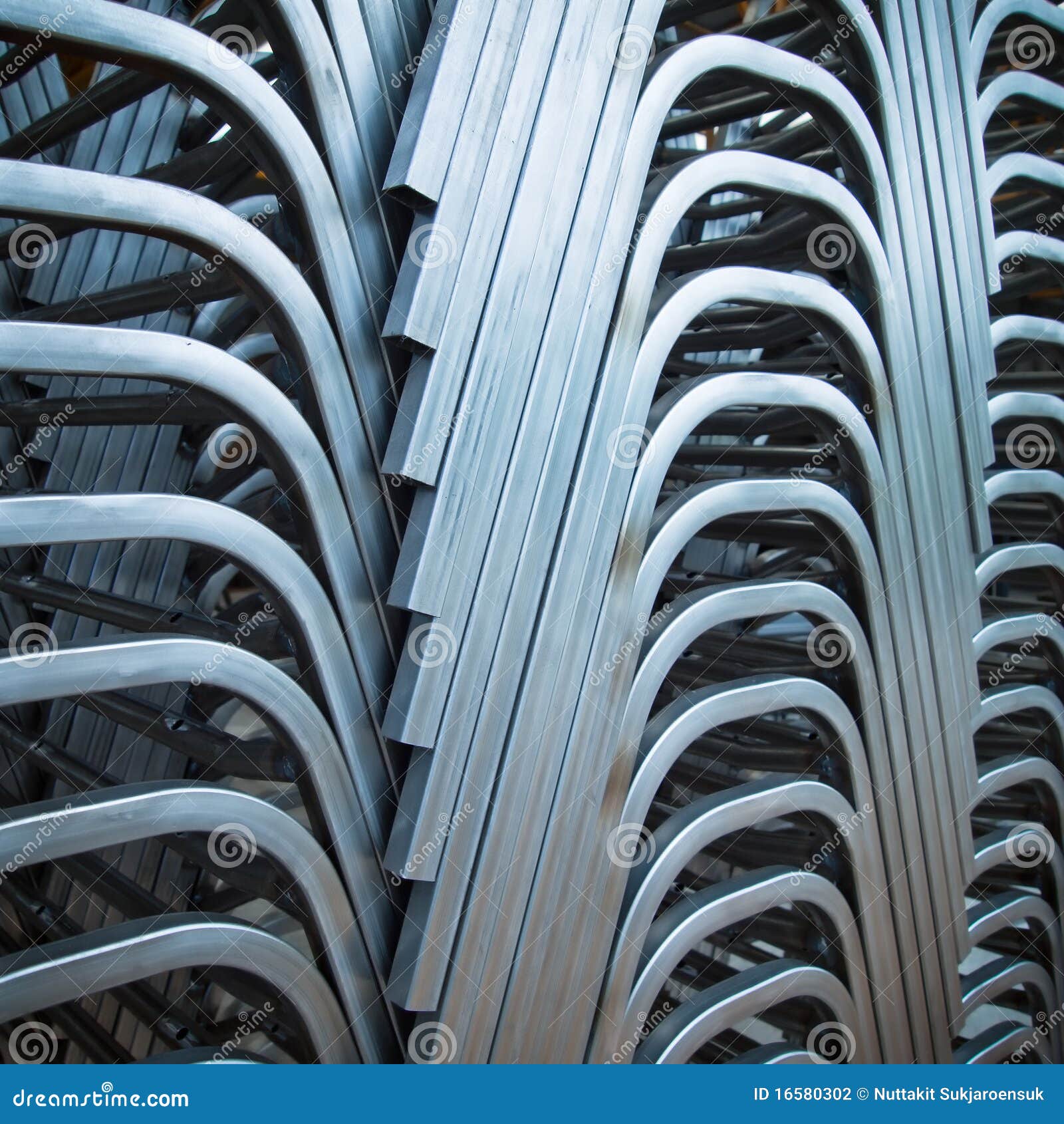 Steel Pipe bending stock photo. Image of tubing, sculpture 16580302