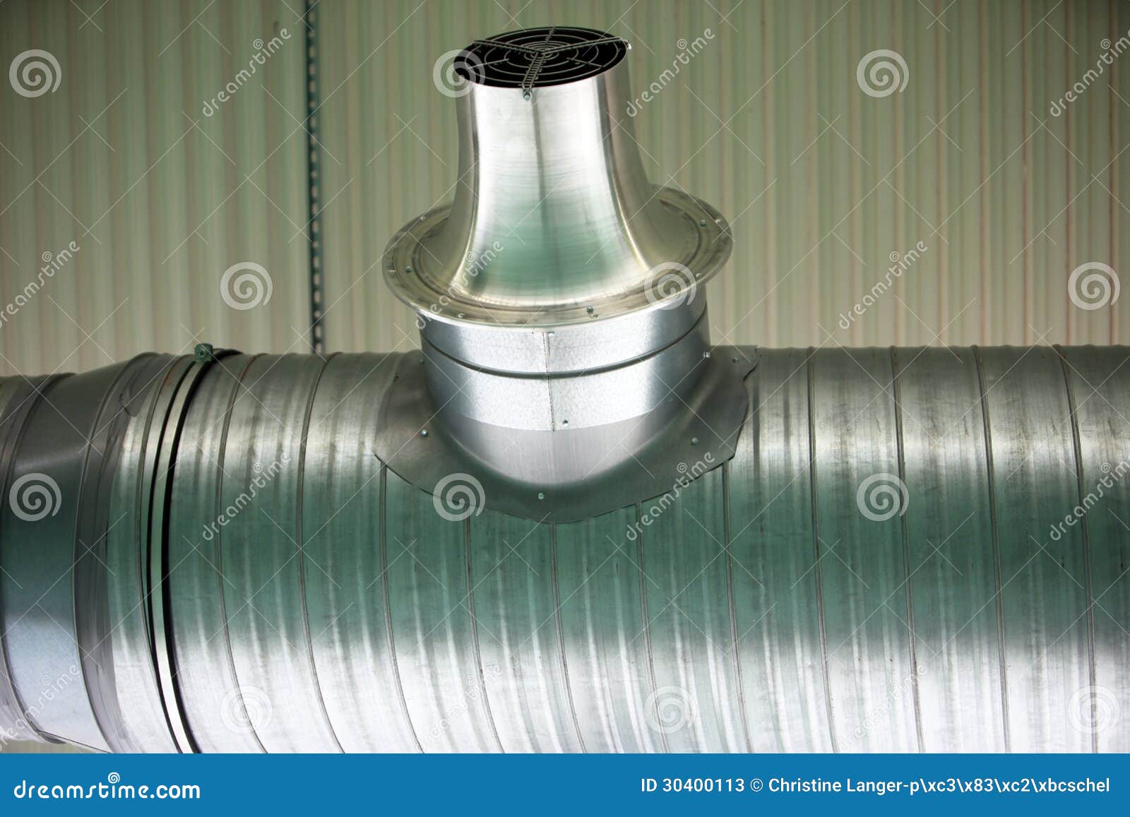 Steel pipe and blower stock image. Image of pipe, heating 30400113
