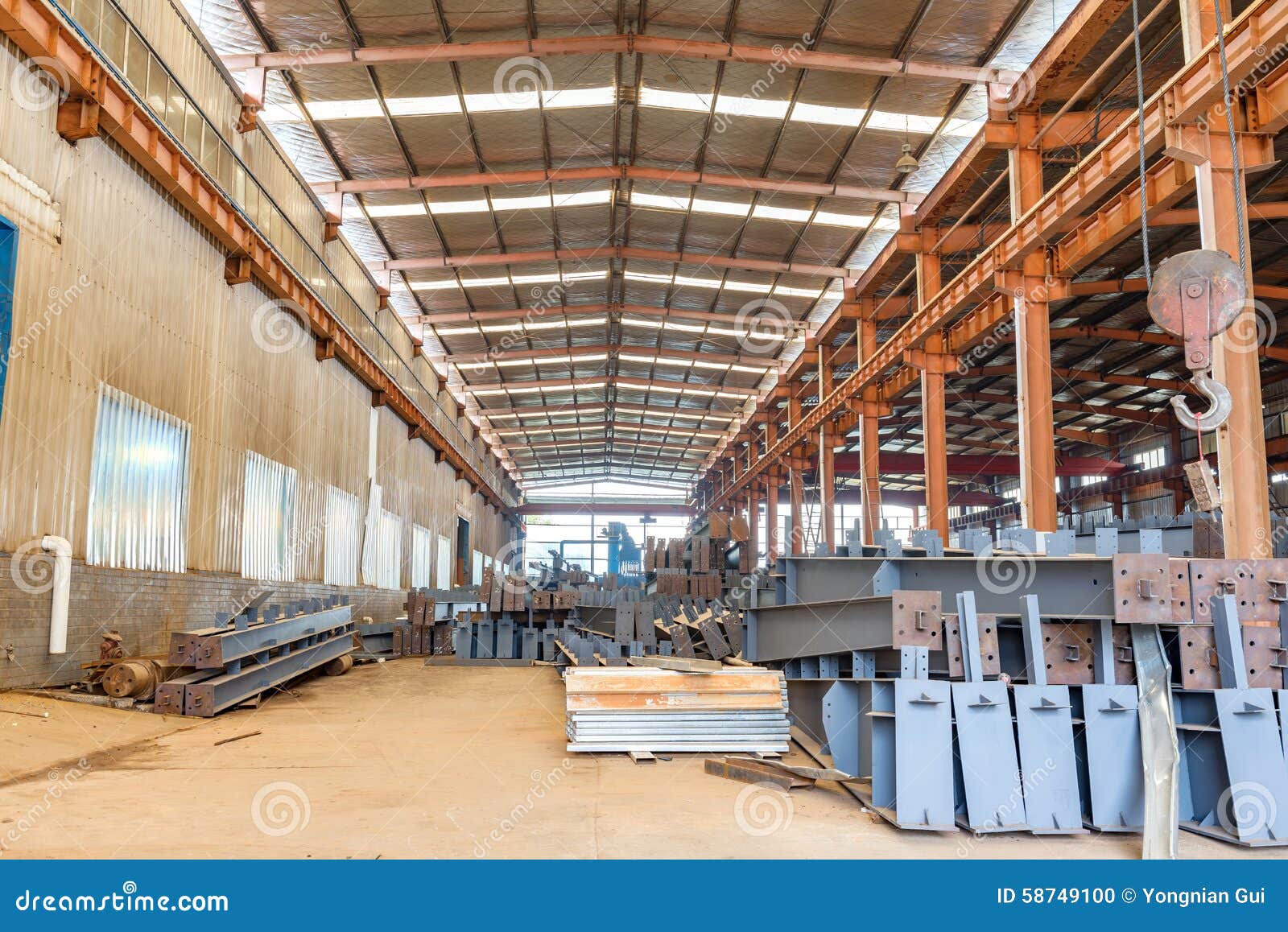 Steel processing plant stock photo. Image of panorama 58749100