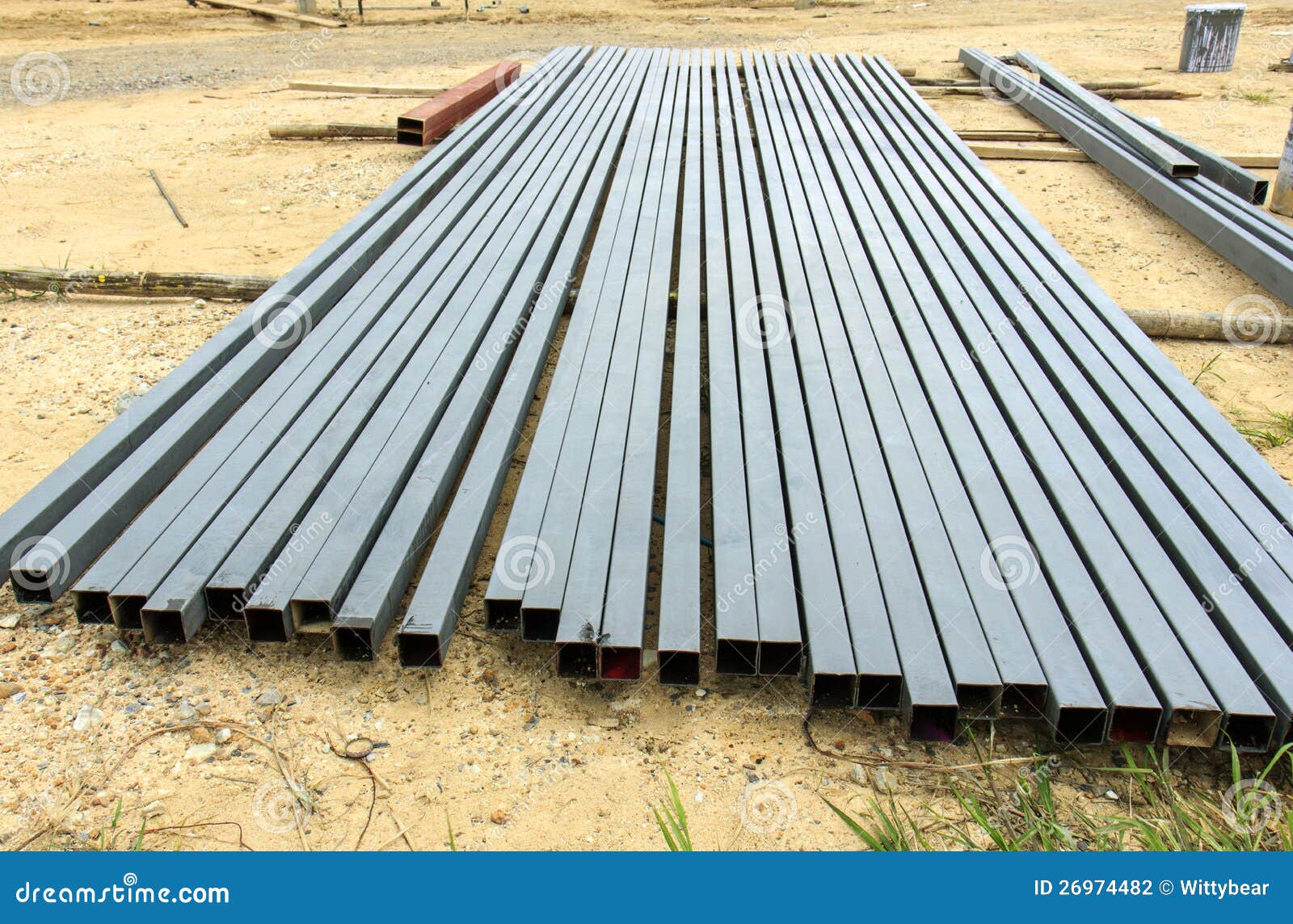 Steel Rod for Construction Job Stock Photo Image of bundle, lines