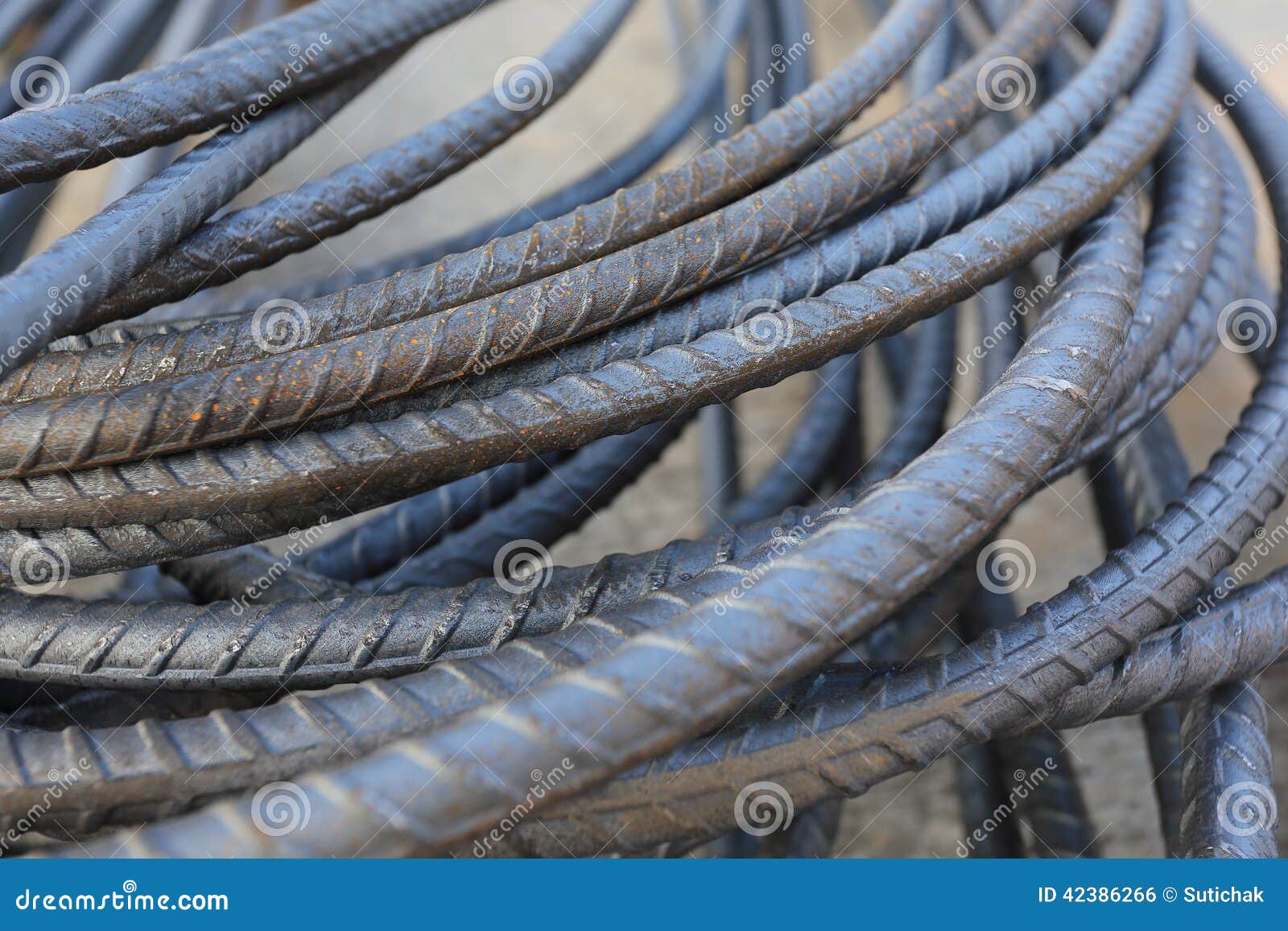 Steel rod bar stock photo. Image of steel, building, stack 42386266