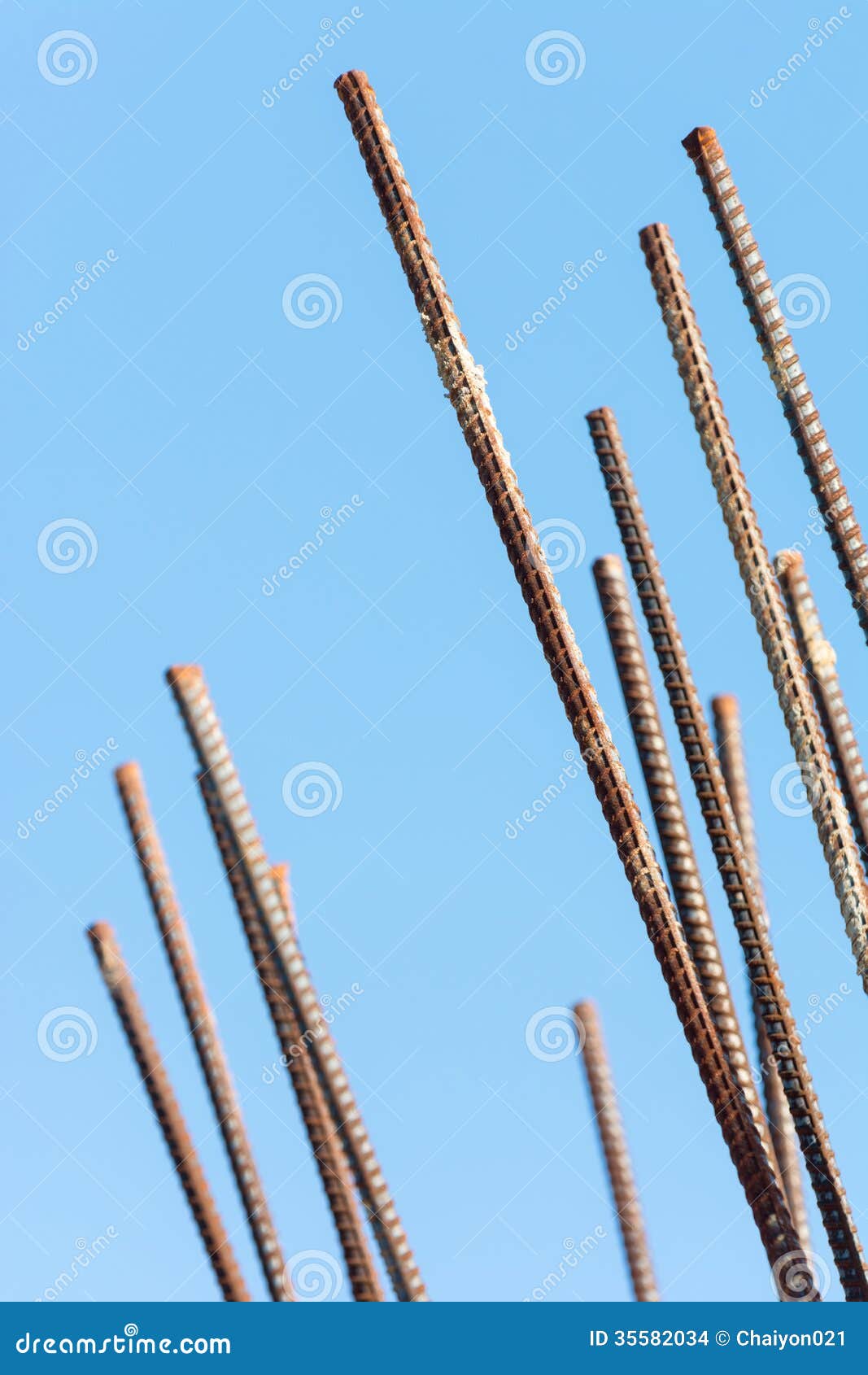 Steel Rod for Construction Job Stock Photo Image of steel, rough