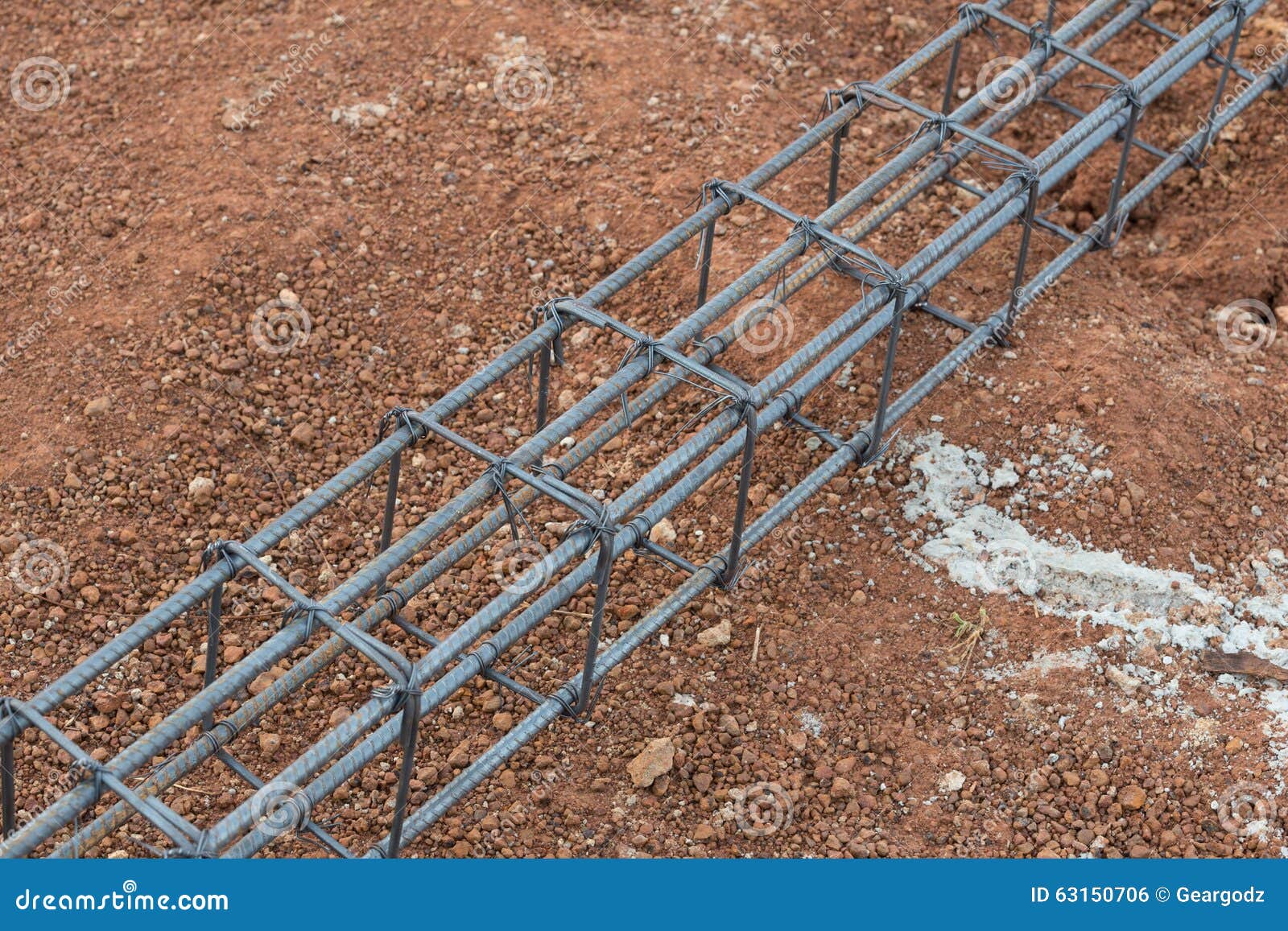 Steel Rod for Poles Construction Stock Photo Image of bundle, pile