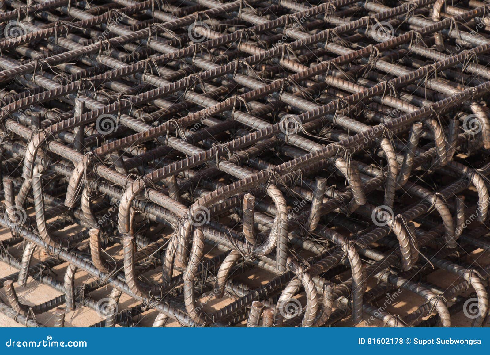 Steel Rods Used in Reinforce Concrete Stock Photo Image of cement