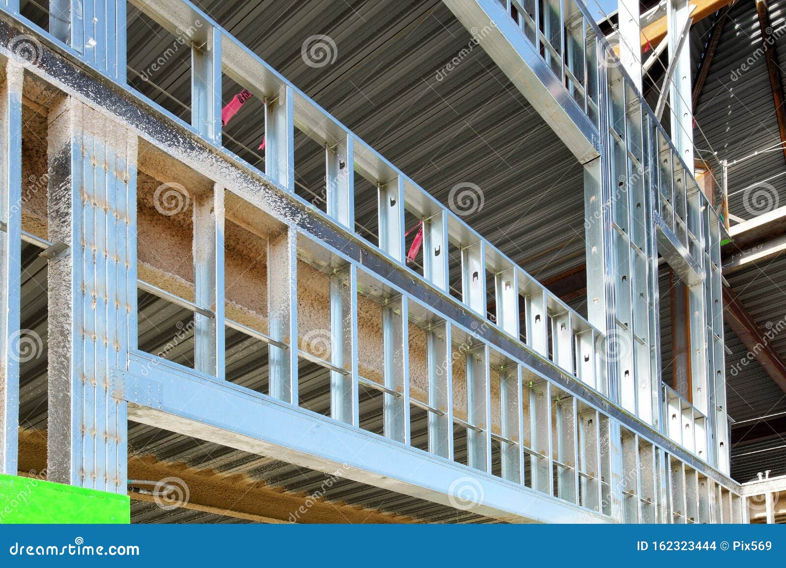 Steel Stud Construction in an Office Building Stock Photo Image of used, jobsite 162323444