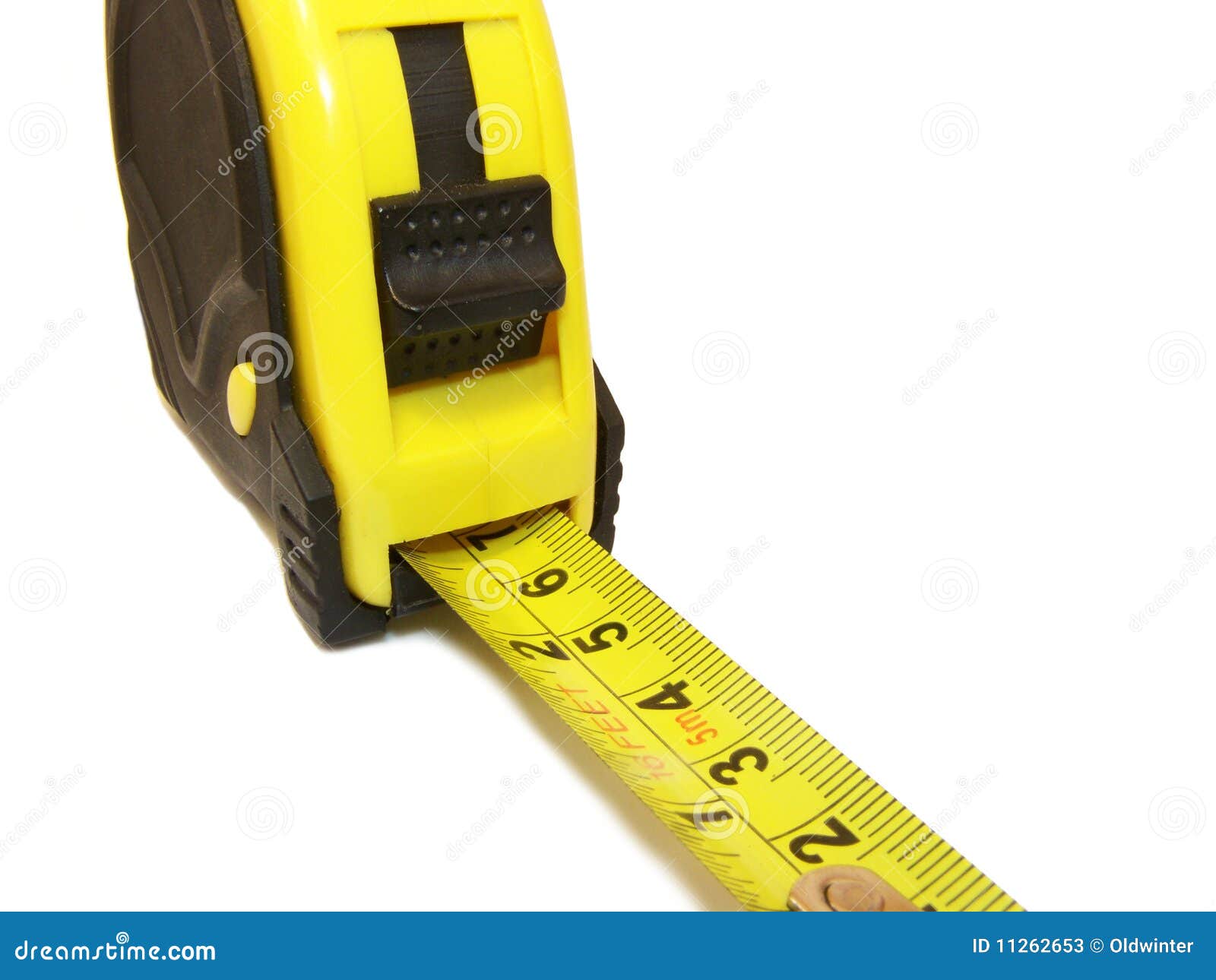 Steel tape measure stock image. Image of inch, work, ruler 11262653