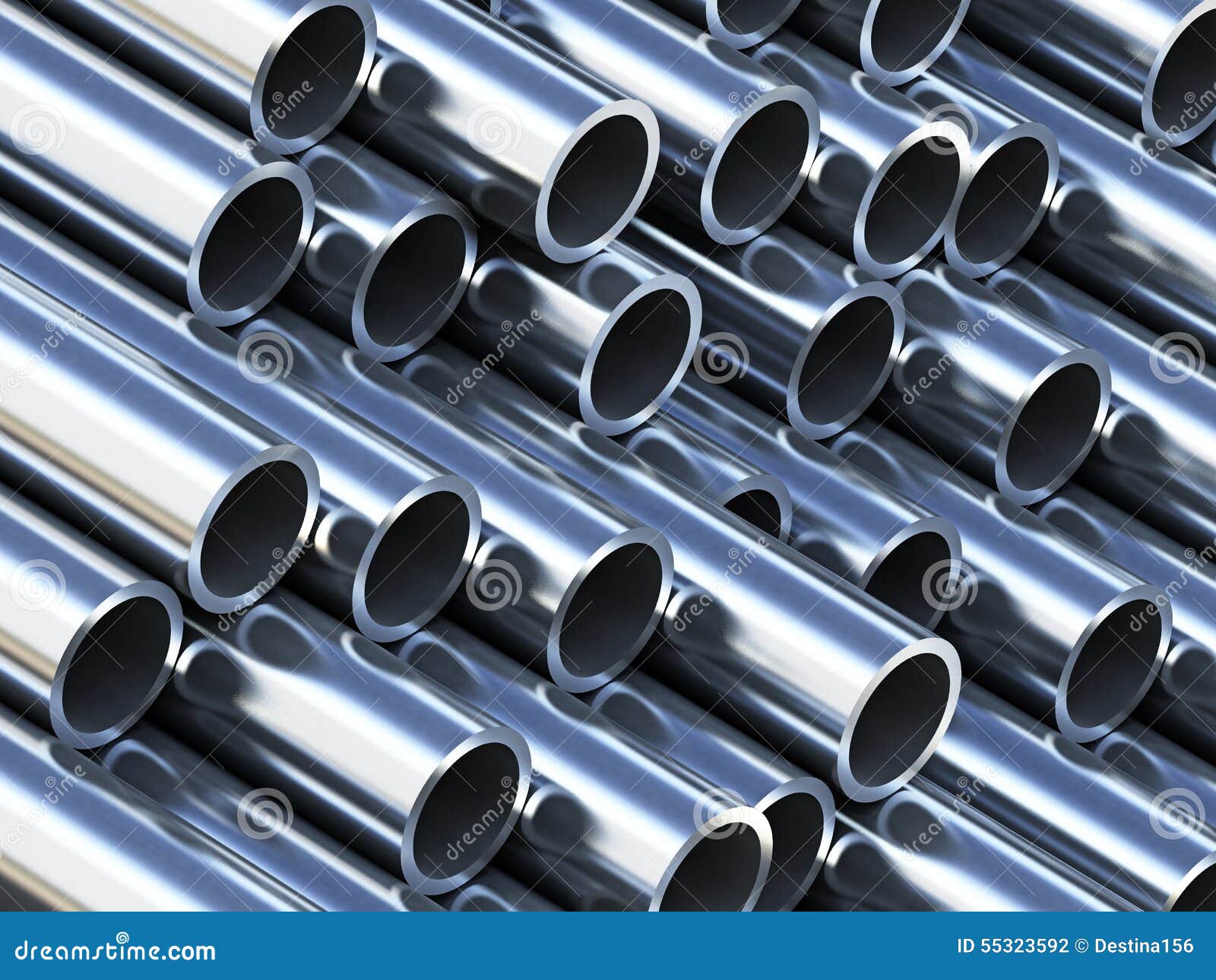 Steel tubes stock illustration. Illustration of abstract 55323592