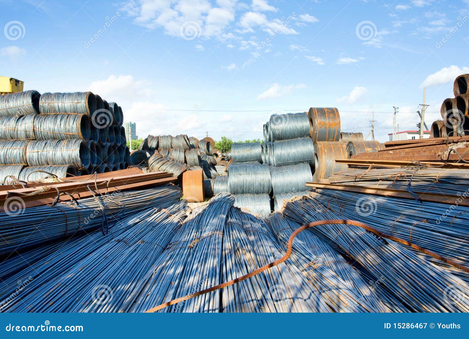 Steel wire stock image. Image of engineering, frame, equipment 15286467