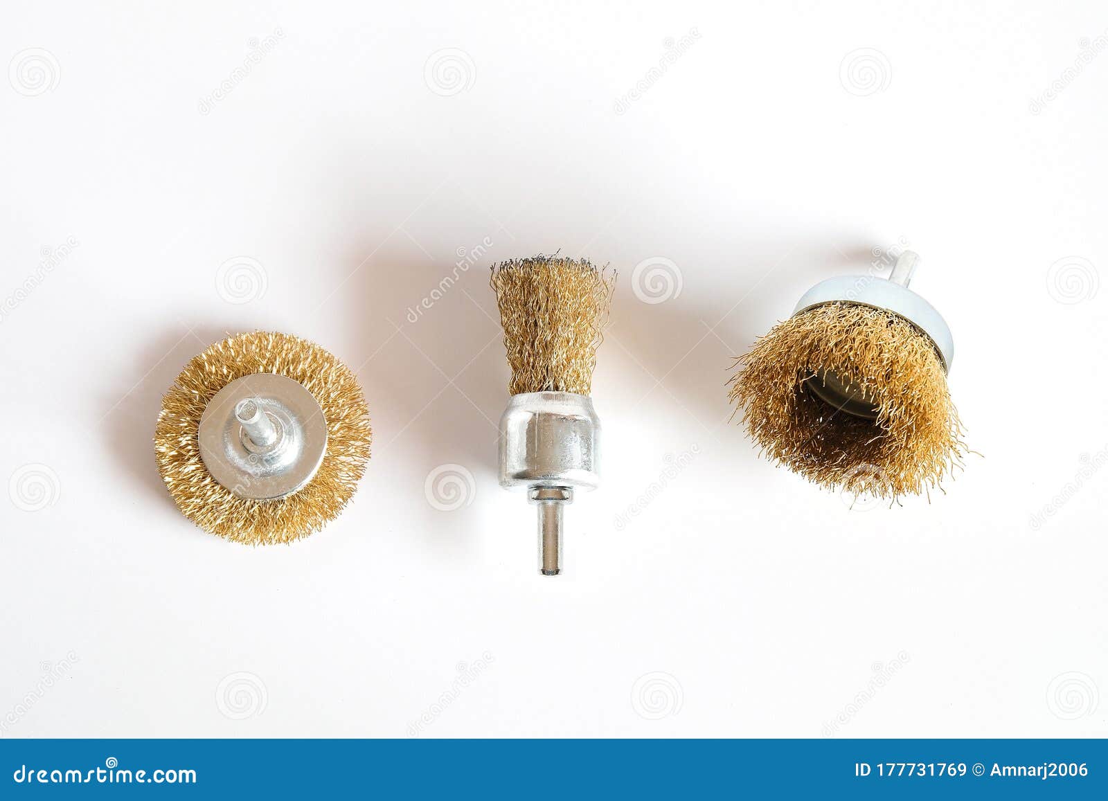 Steel Wire Brush for Drilling Machine on White Stock Image Image of close, machine 177731769