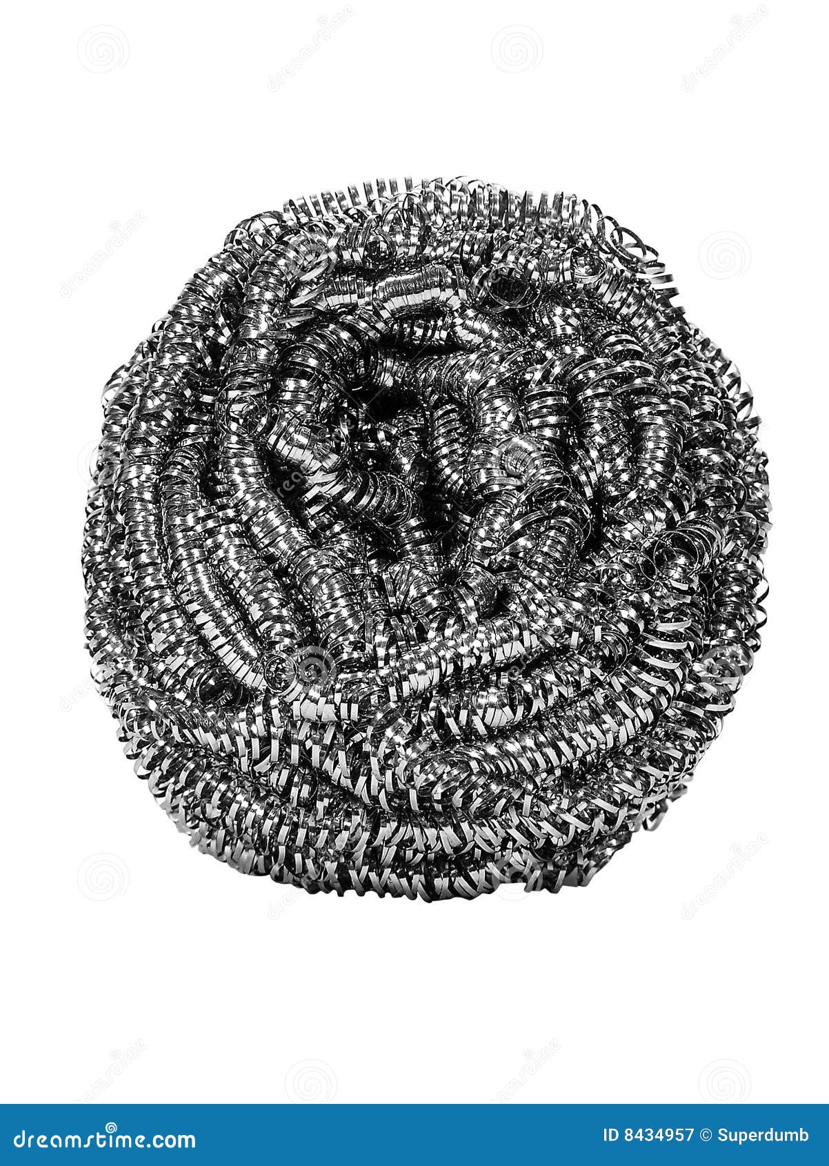 Steel Wire Wool Scrub stock image. Image of filament, silver 8434957