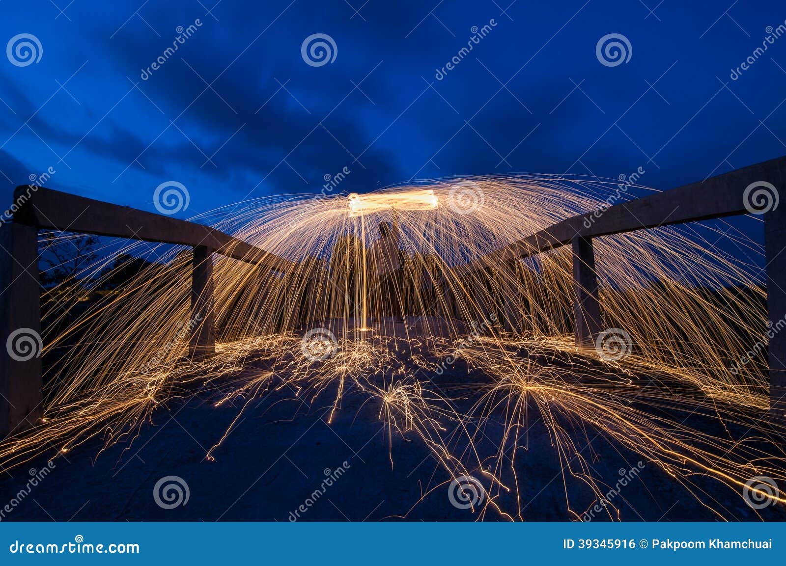 Steel wool firework stock photo. Image of field, burn 39345916