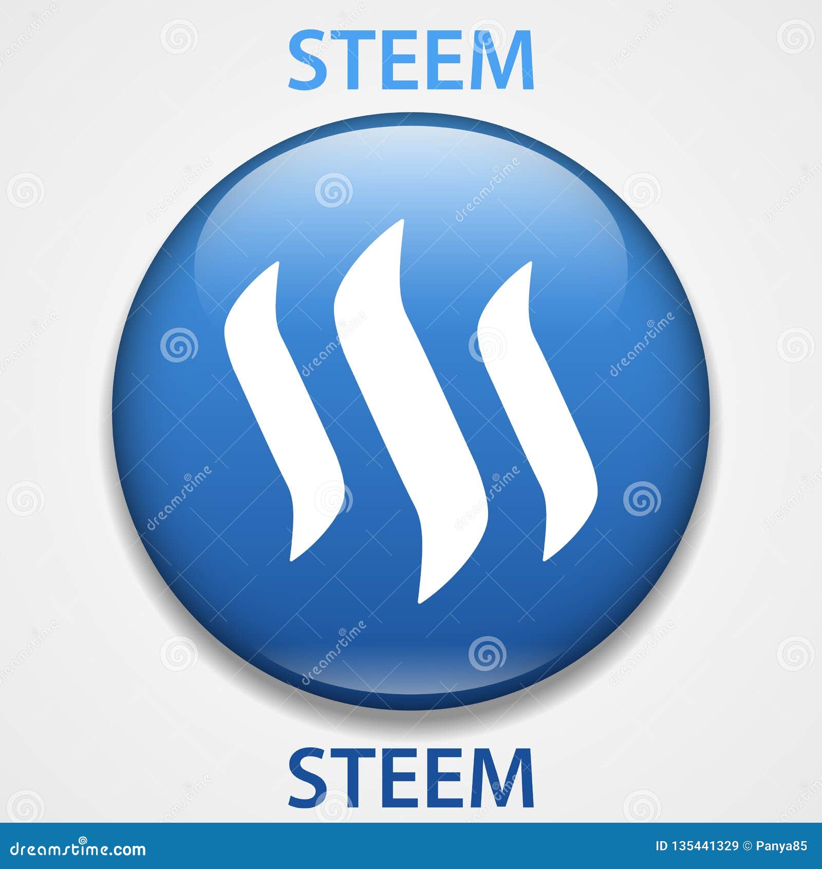 Steem Coin Cryptocurrency Blockchain Icon. Virtual ...