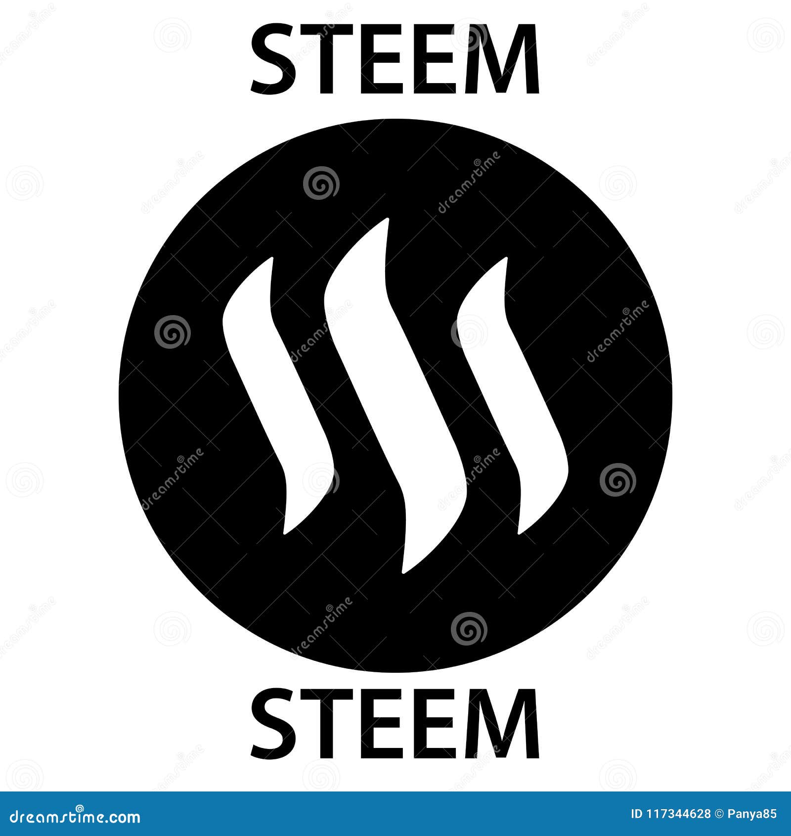 Steem Coin Cryptocurrency Blockchain Icon. Virtual ...