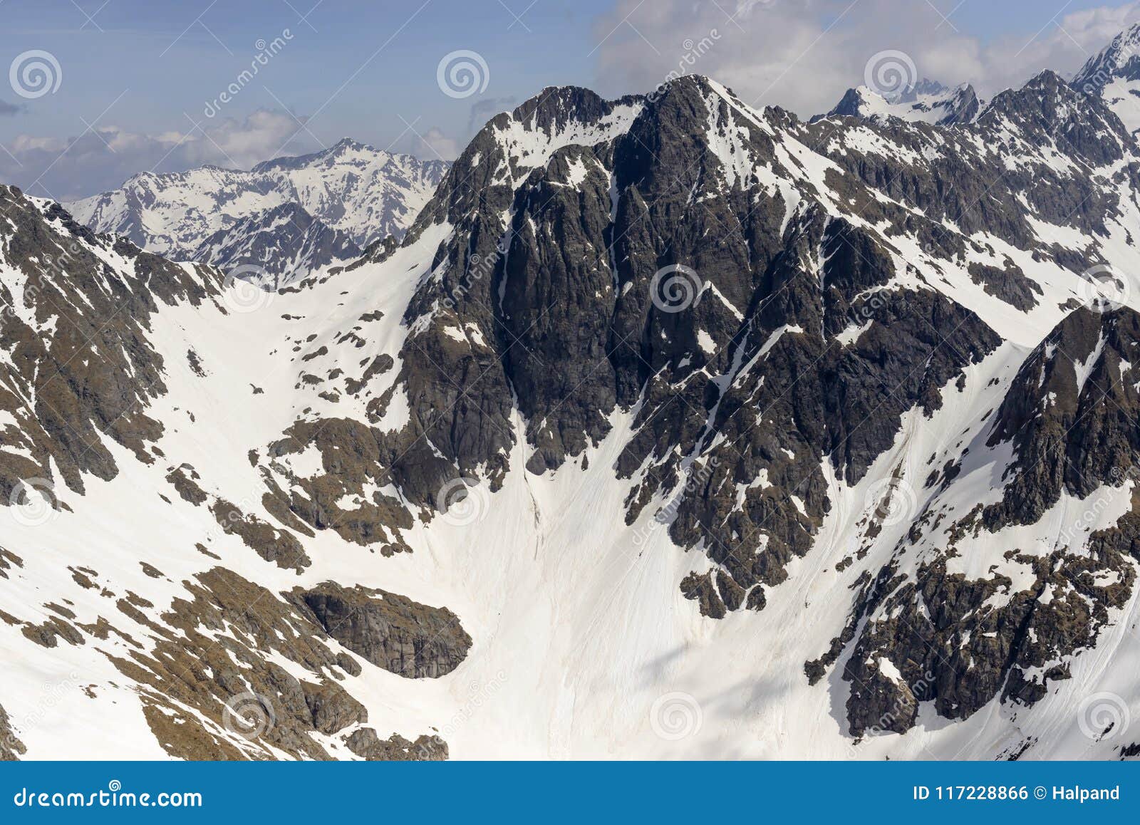 steep cliffs of tenda diavolo peak, orobie, italy