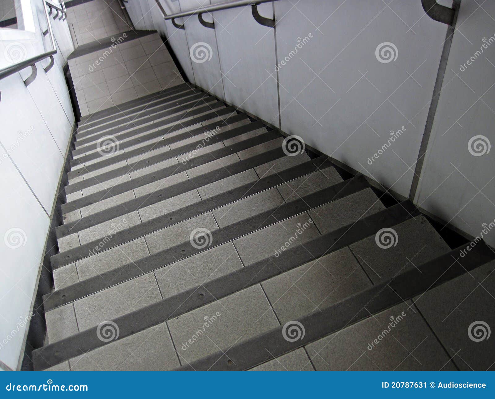 steep modern stairs
