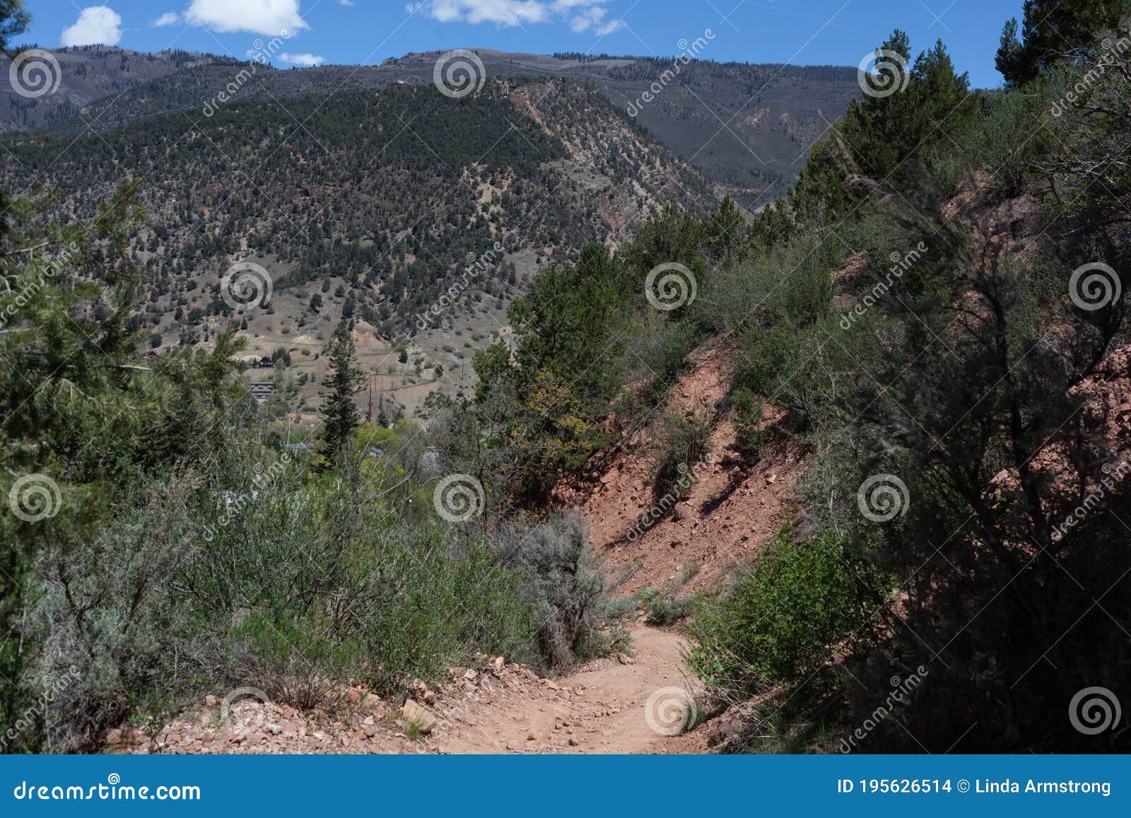 trail to doc holliday`s grave above glenwood springs