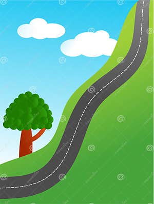 Steep Road Vector Illustration CartoonDealer 4843190