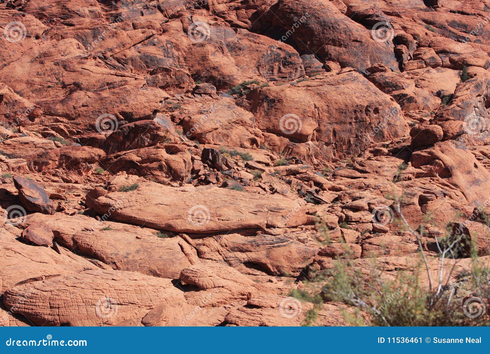 steep rock at red rock canyon in las vegas