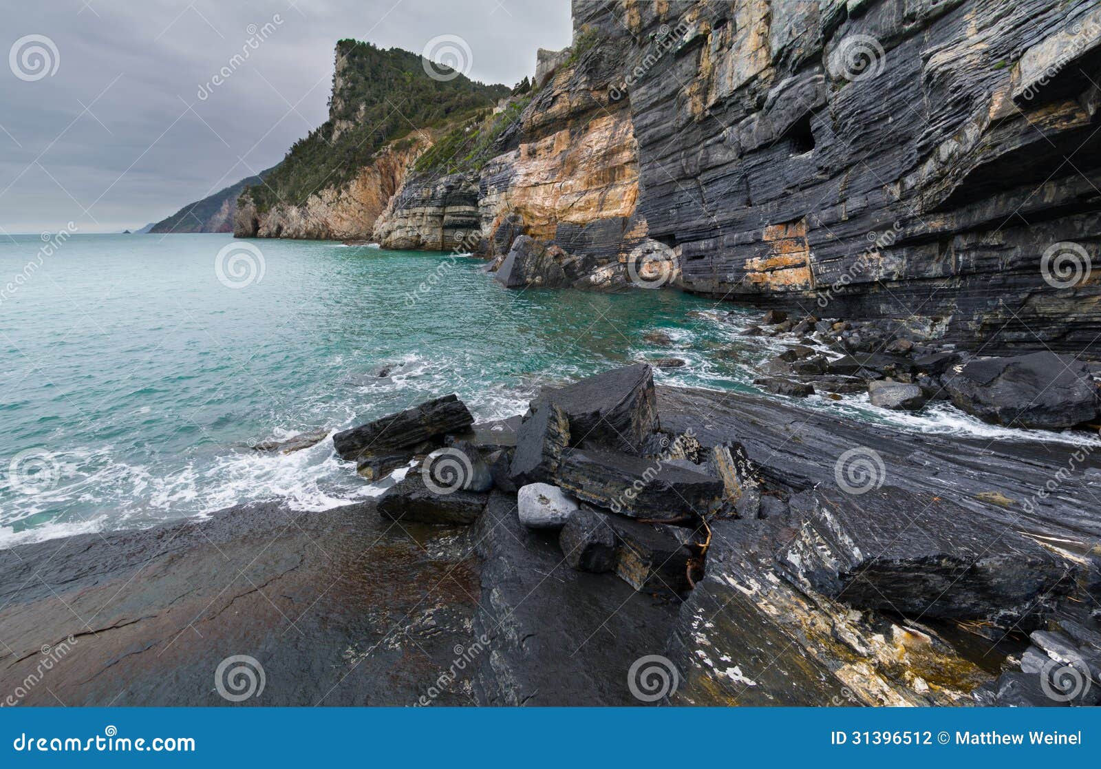 steep shoreline cliffs