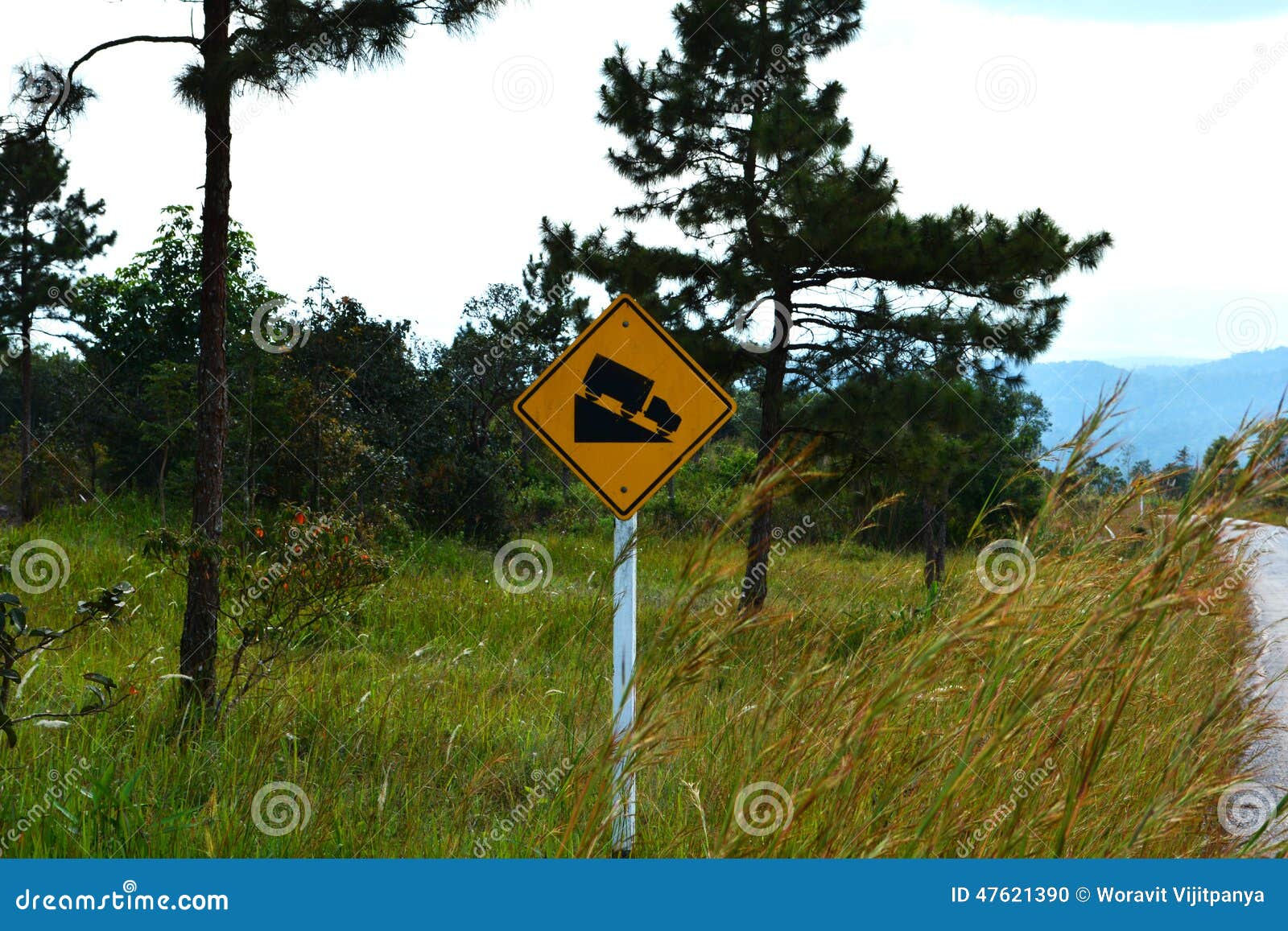 Steep Slope Road Traffic Sign Stock Photo - Image of traffic, slow