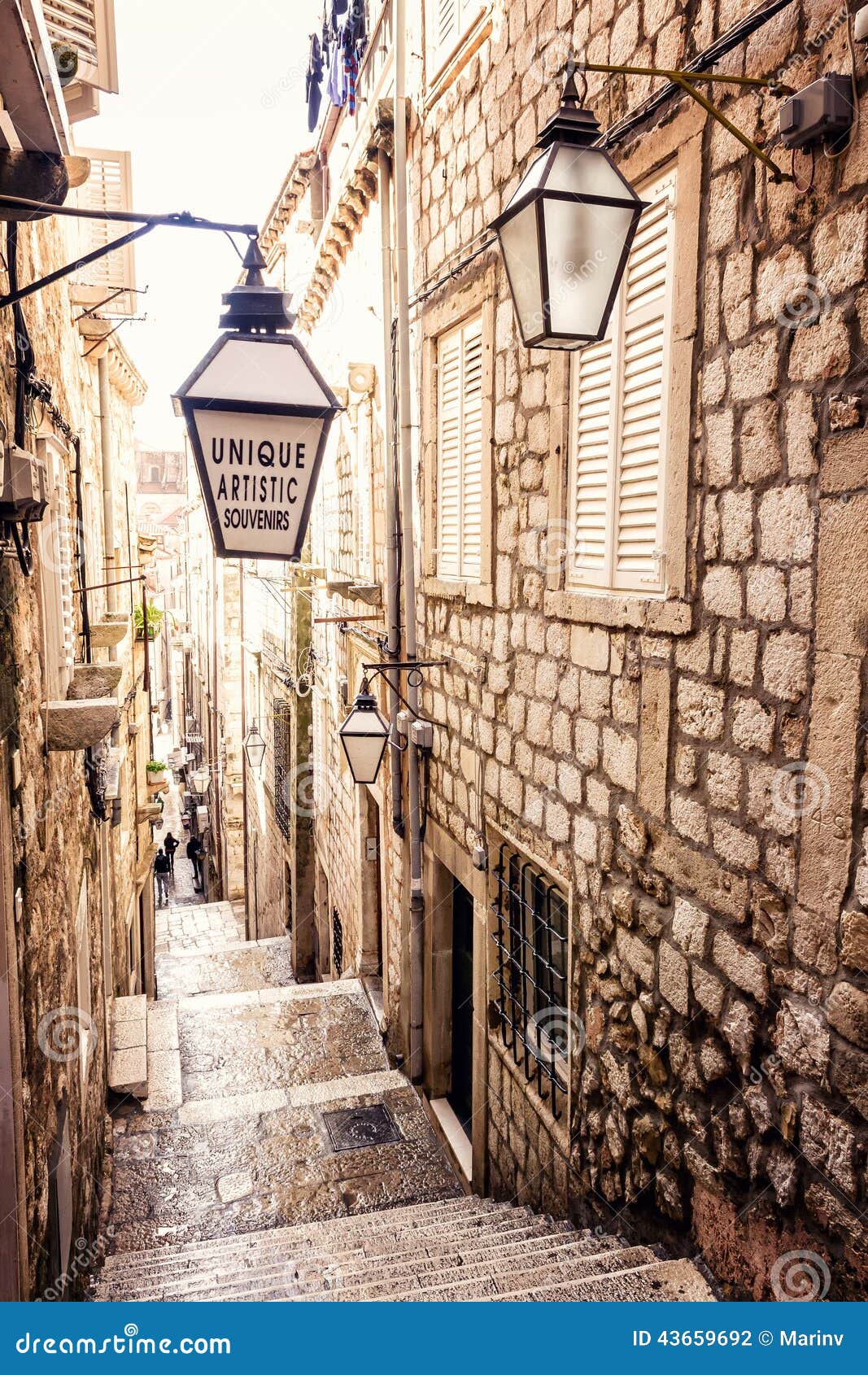Steep Steps and Narrow Street in Dubrovnik Old Town Editorial Photo - Image  of dalmatia, famous: 151455496
