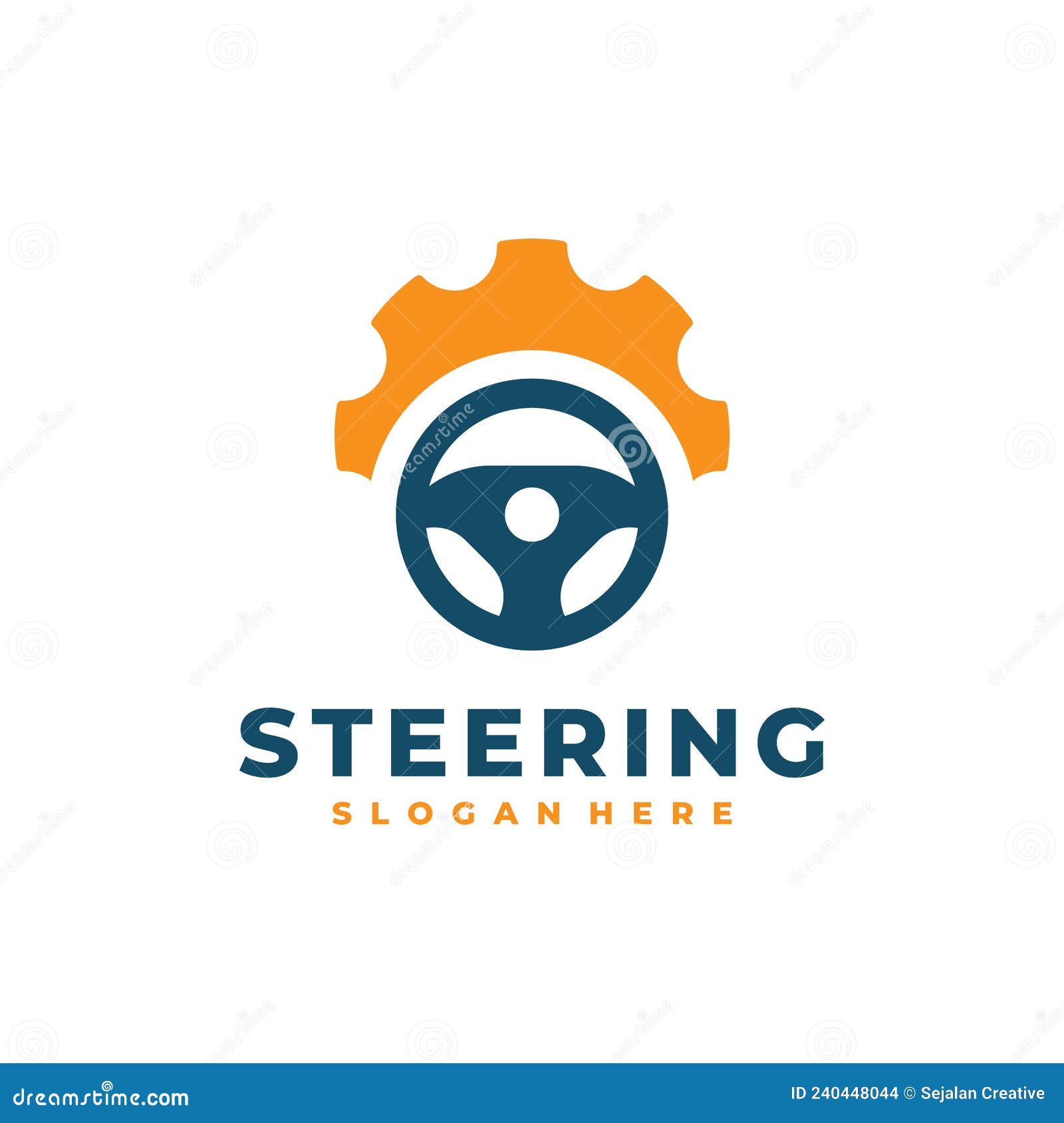 Steering gear logo vector stock vector. Illustration of control 240448044