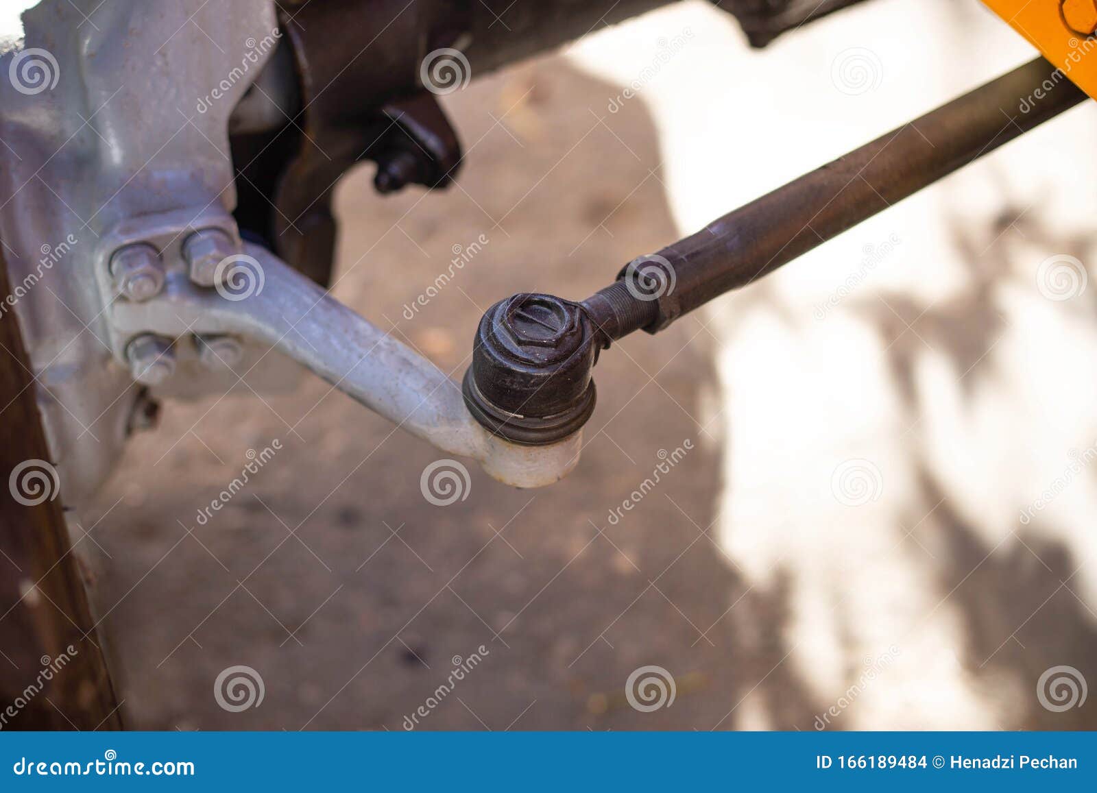 Steering Rod with Steering Tip. Safety Concept, Construction Equipment