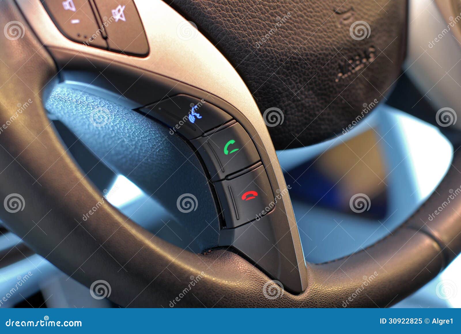Steering Wheel Button, Voice Control Stock Image Image of race