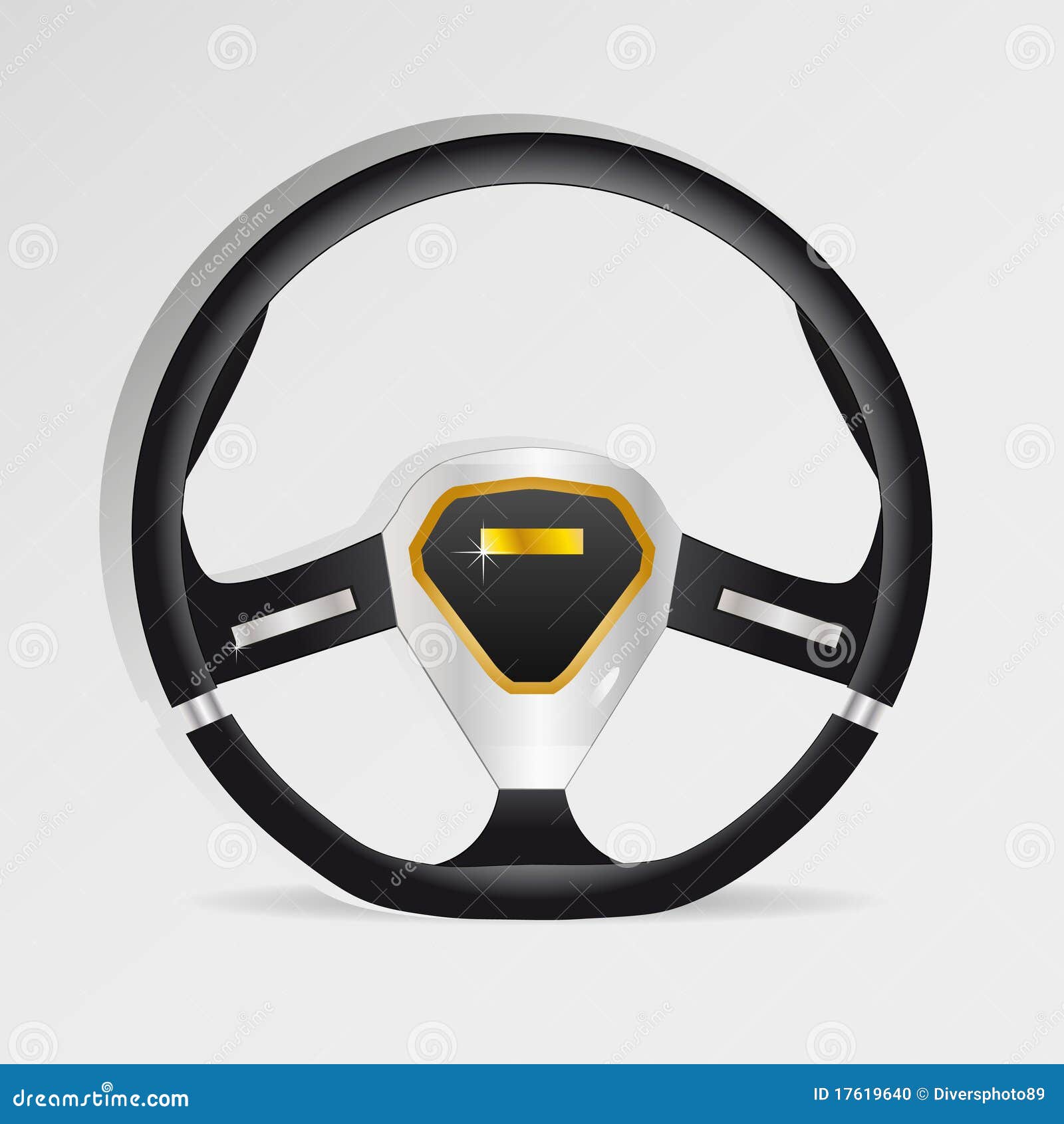 Steering Wheel Illustration Stock Vector Illustration of metal