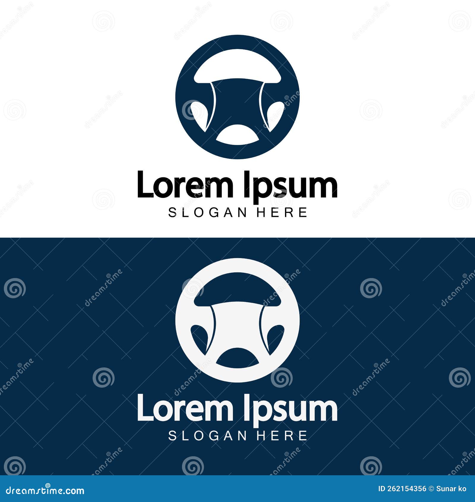 Steering Wheel Logo. Vector Illustration Stock Vector Illustration of