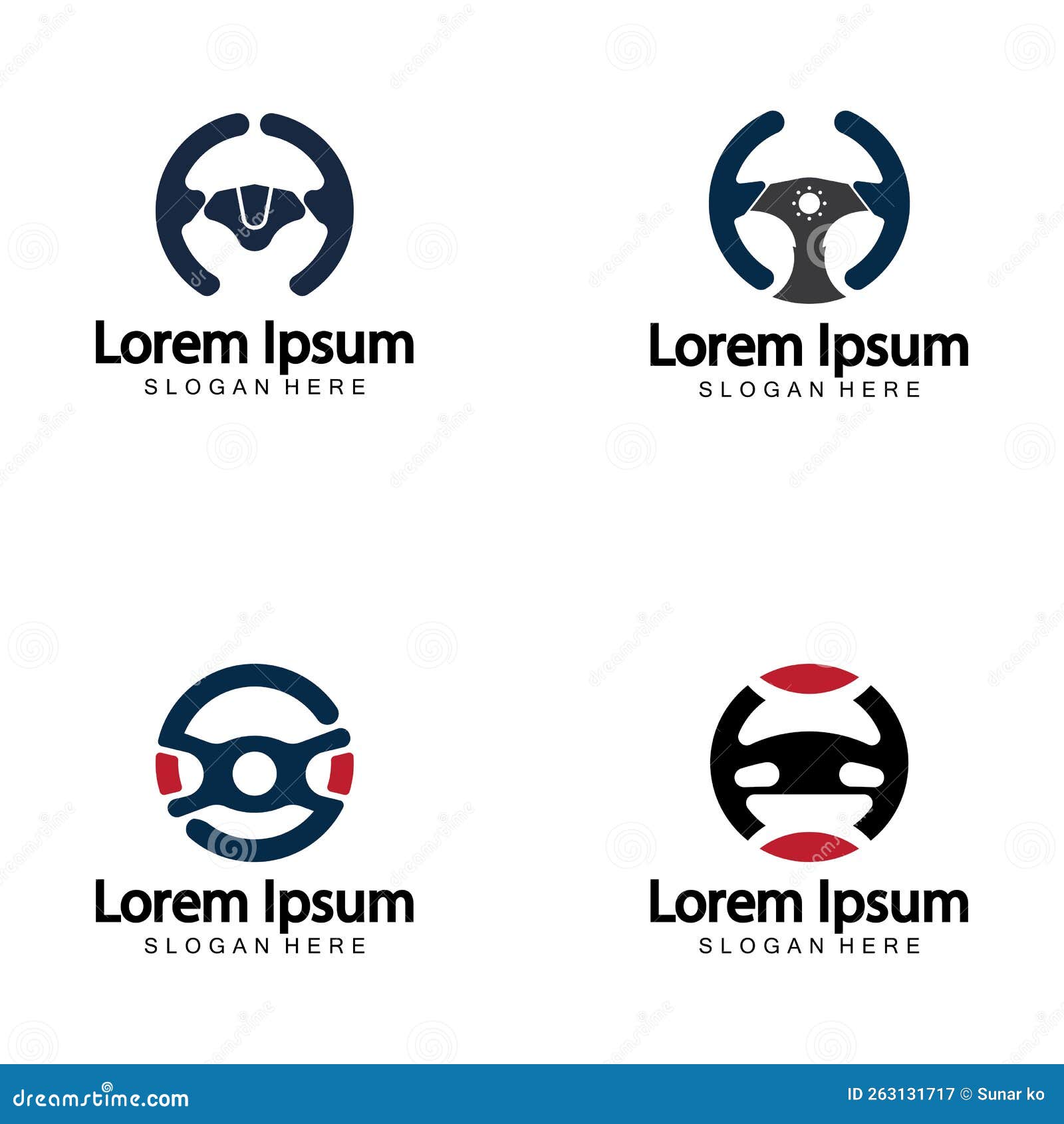 Steering Wheel Logo. Vector Illustration Stock Vector Illustration of