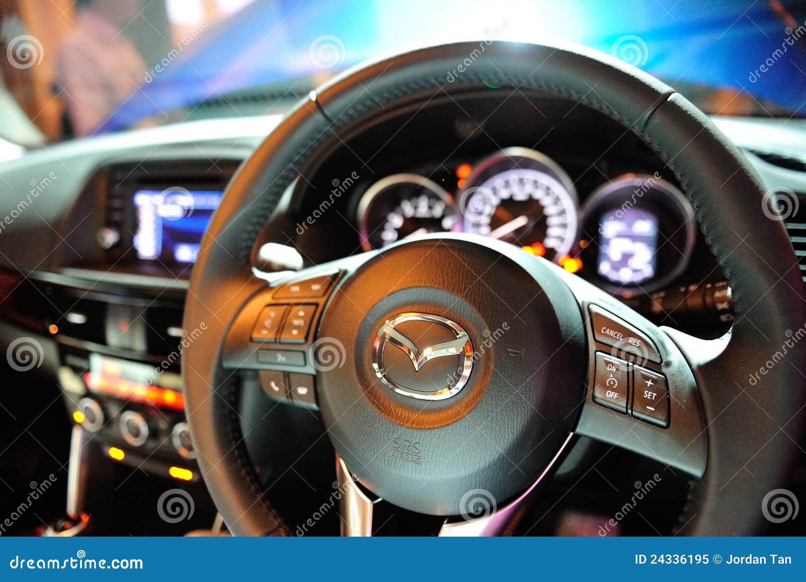 Steering Wheel Of Mazda Cx 5 Editorial Image Image Of Auto