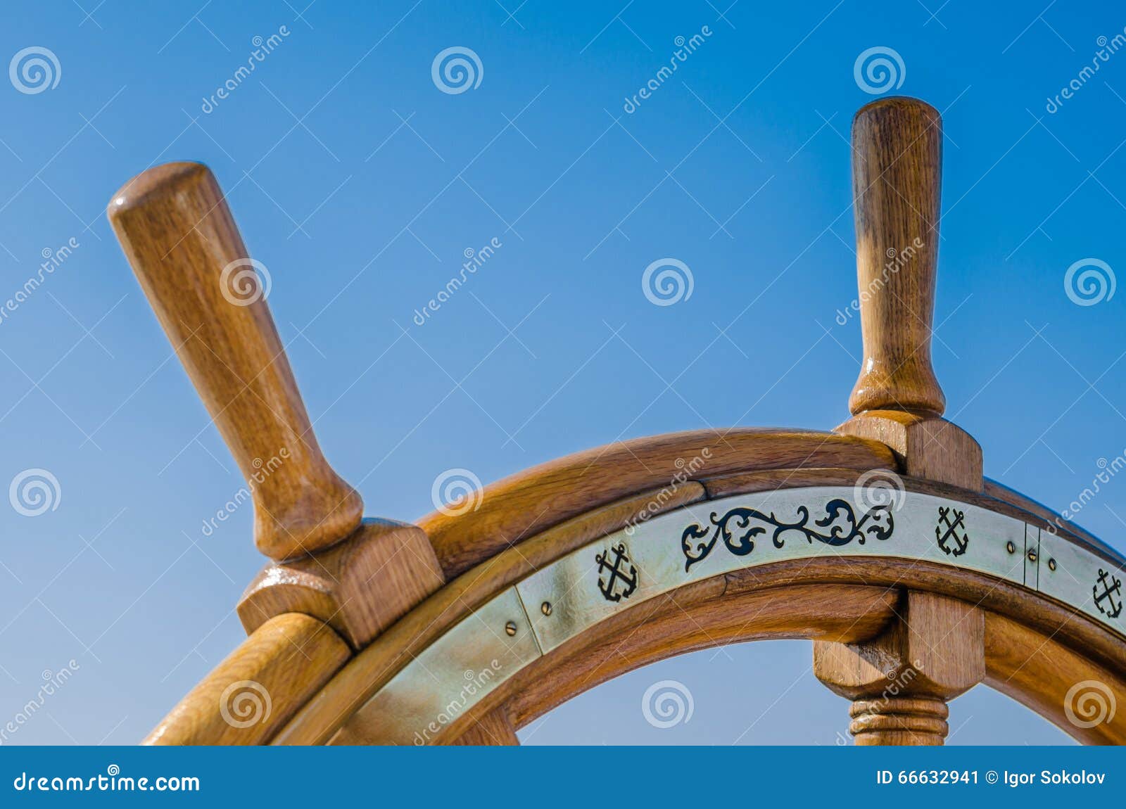 Steering Wheel of an Old Sailing Vessel Stock Image Image of sailboat