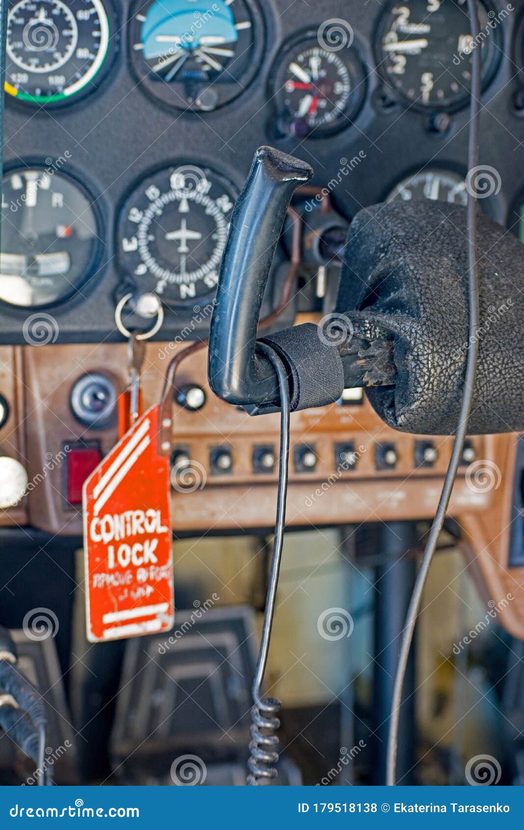 The Steering Wheel of a Small Cessna Stock Photo Image of cloud, military 179518138