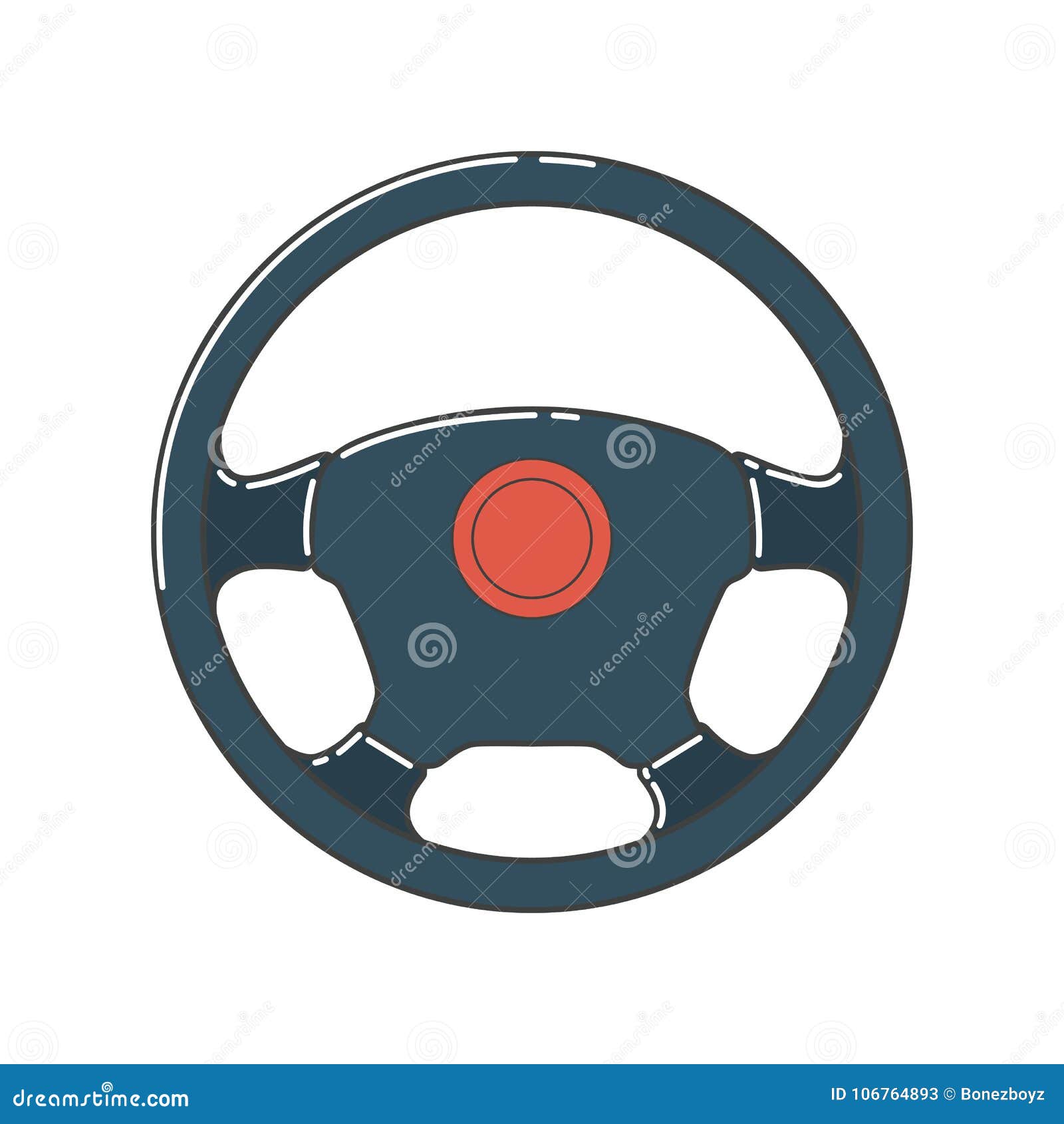 Steering Wheel. stock vector. Illustration of control 106764893