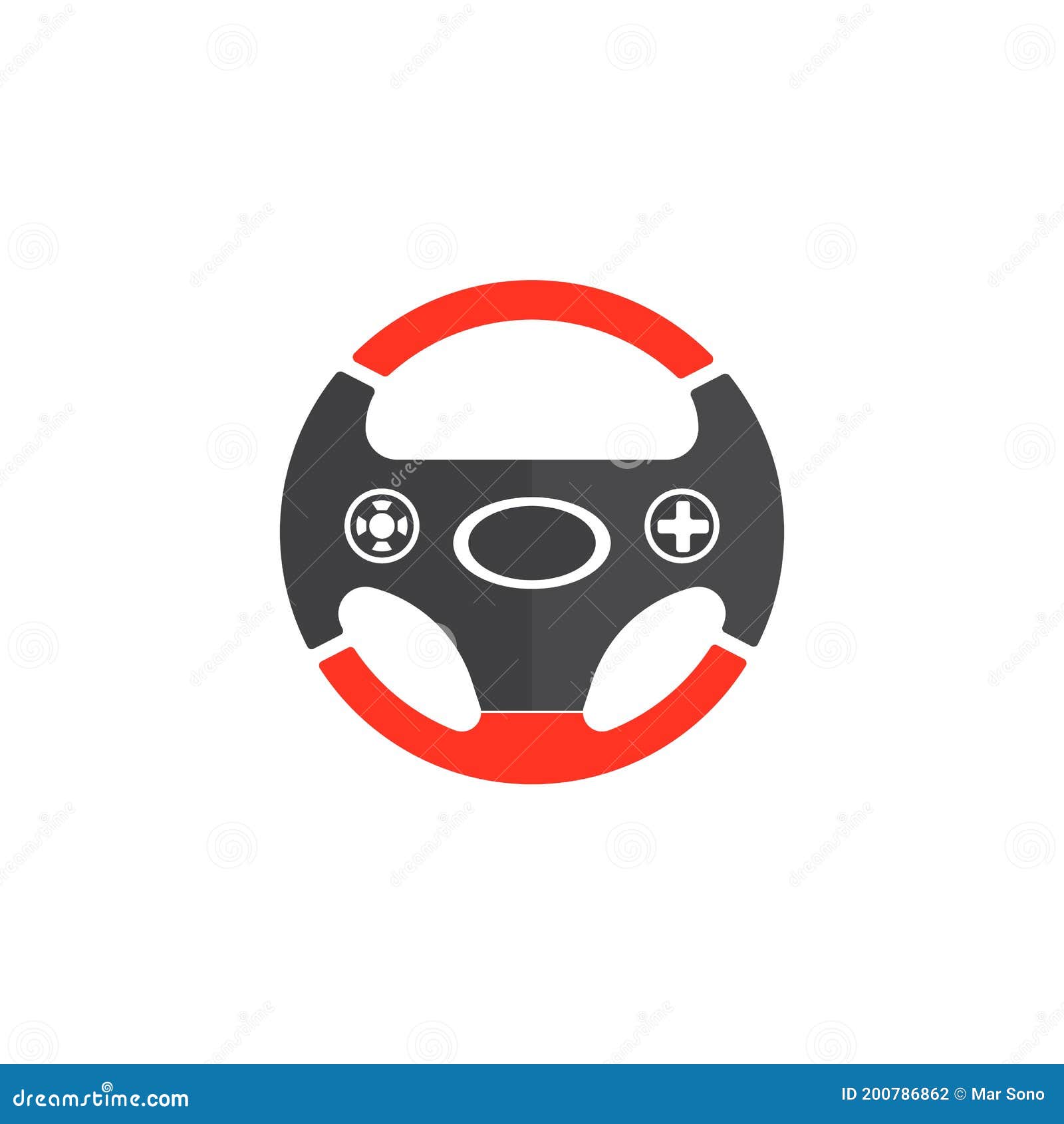 Steering Wheel vector logo stock vector. Illustration of filled 200786862