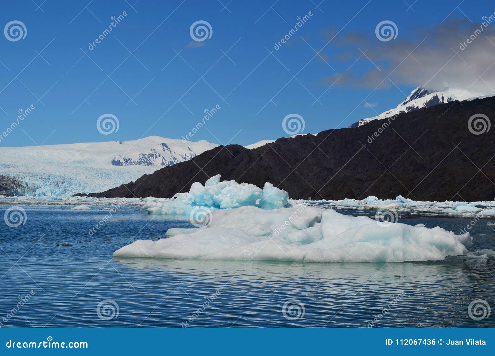 steffen glacier in campo de hielo sur southern patagonian ice field, chilean patagonia