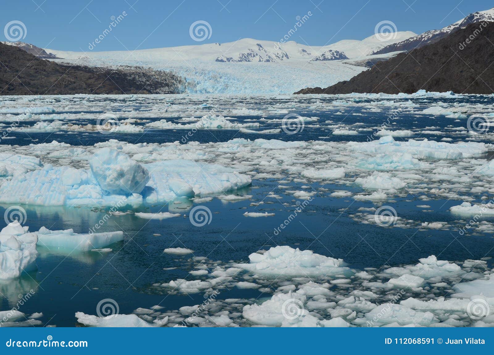 steffen glacier in campo de hielo sur southern patagonian ice field, chilean patagonia