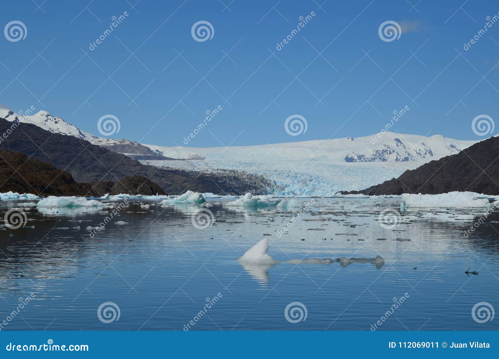 steffen glacier in campo de hielo sur southern patagonian ice field, chilean patagonia