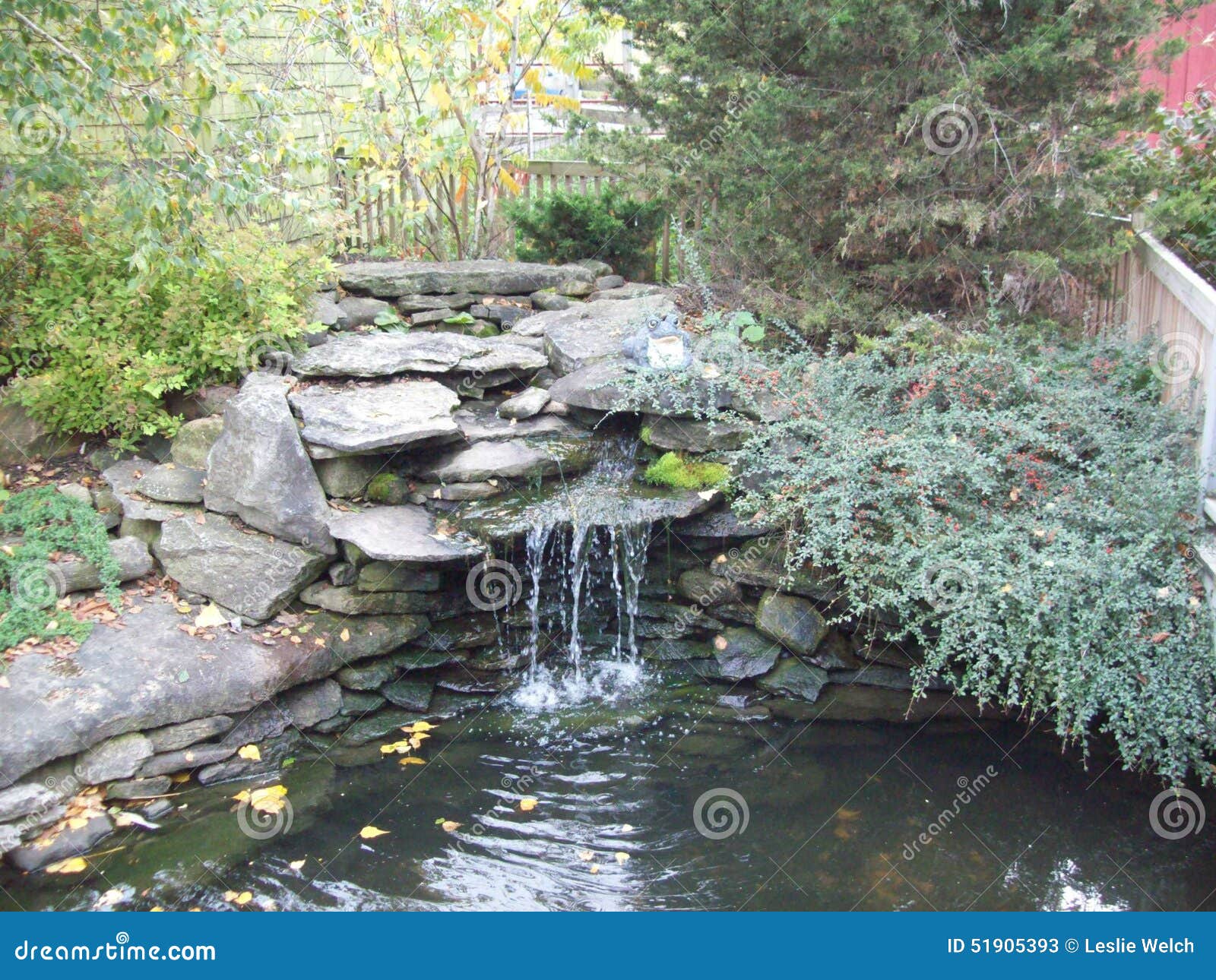 Steingarten Wasserfall Stockbild Bild Von Wasserfall 51905393